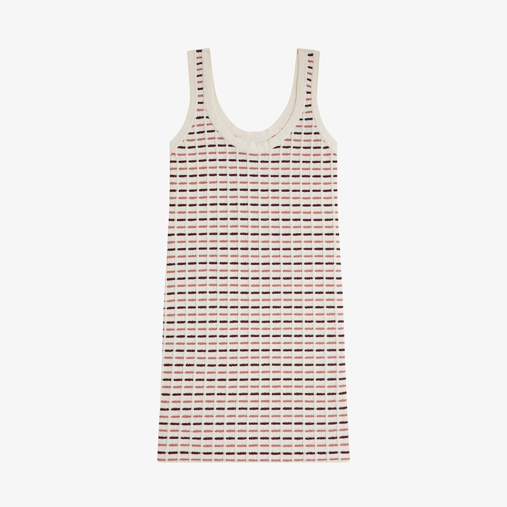 프레드페리 우먼스 부클 니트 드레스 실키피치(Fred Perry Womens Boucle Knitted Dress Silky Peach) - 2