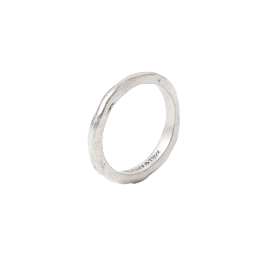 ML540SIV Millo Archive Rough Atypical Ring Silver