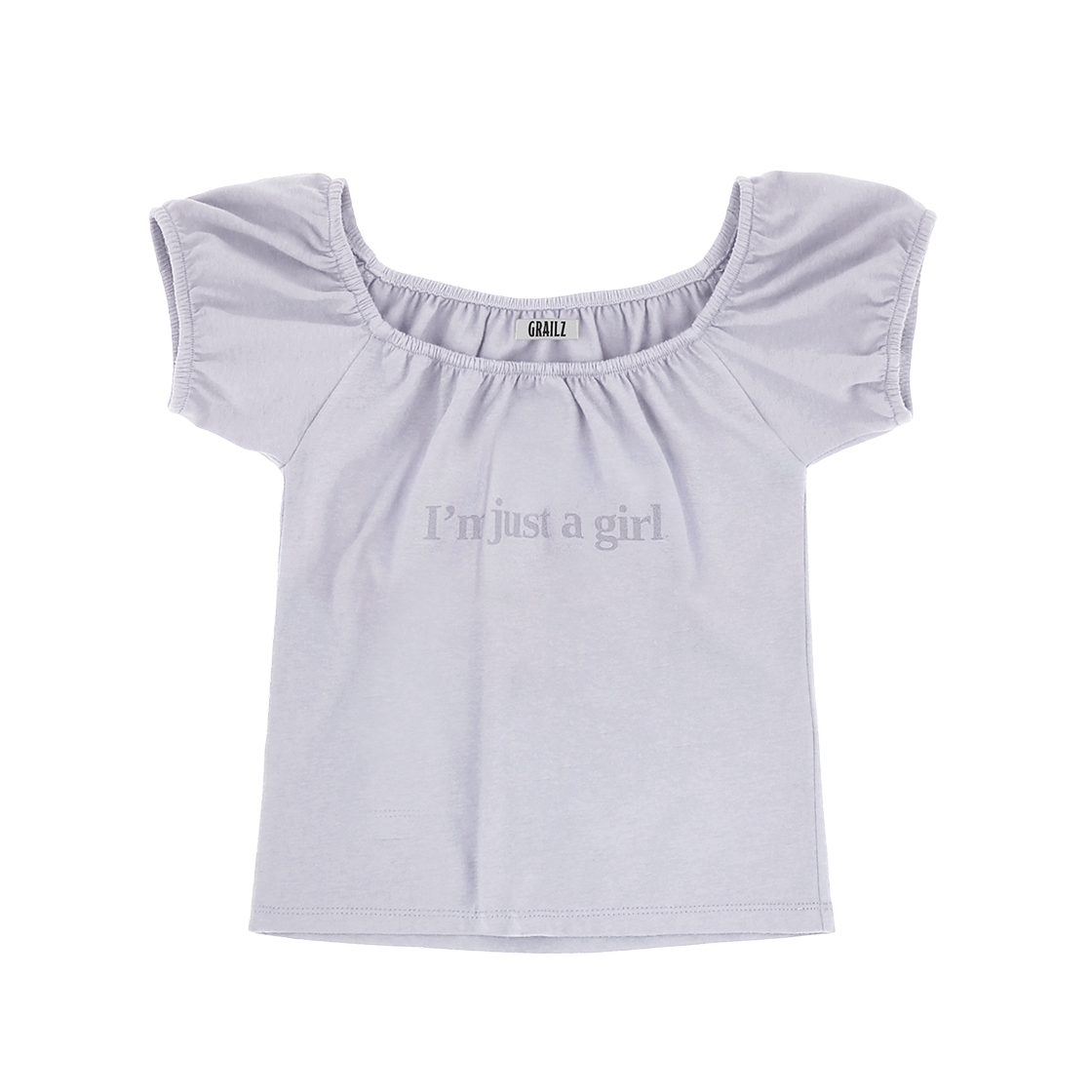 GR25SSFS04LV Grailz Just A Girl Top Lavender