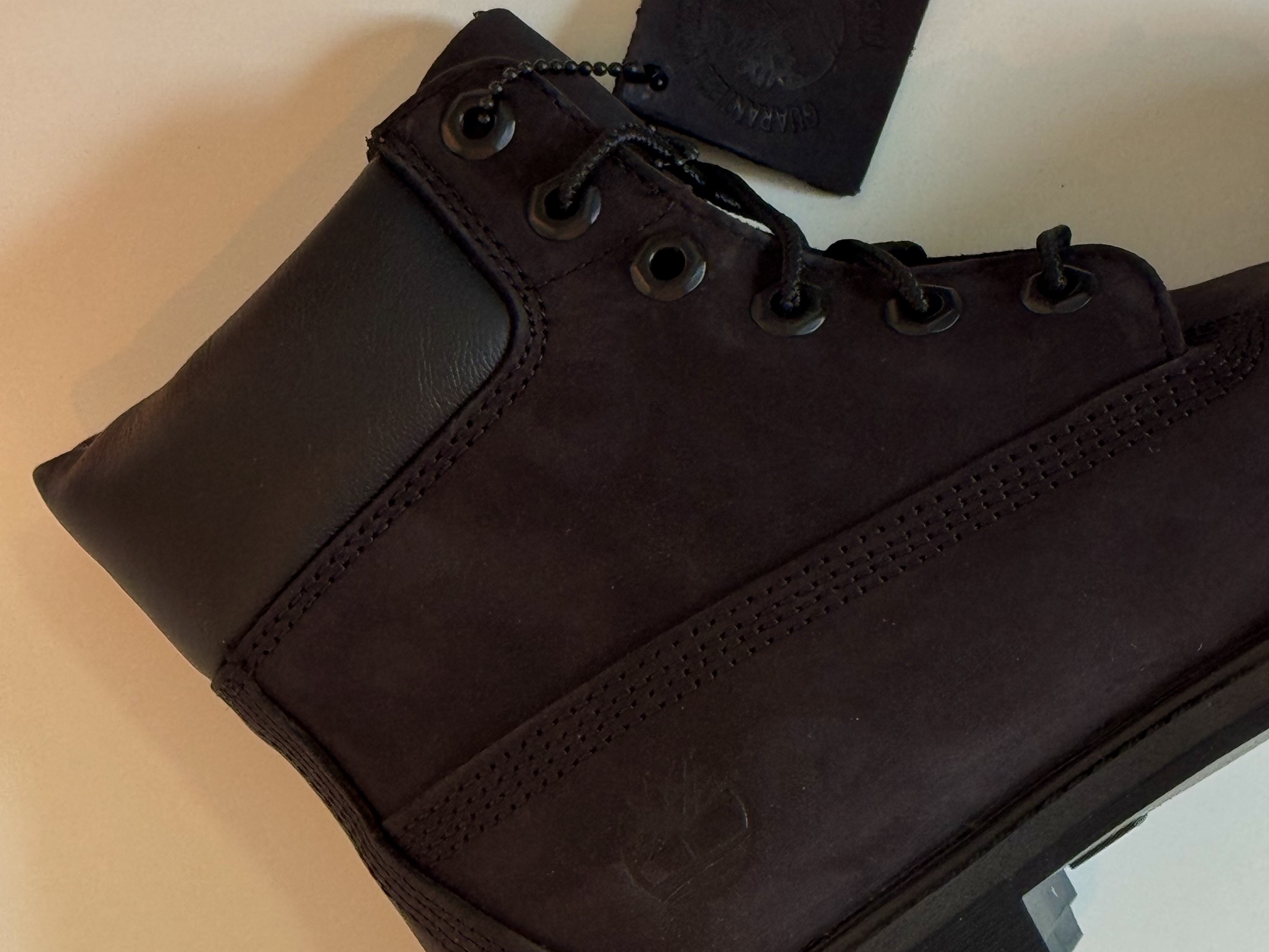 (W) Timberland Premium 6 inch Waterproof Boot Black - Wide, Timberland Premium 6 inch Waterproof Boot Black Nubuck - Wide 착용 스타일 - 5
