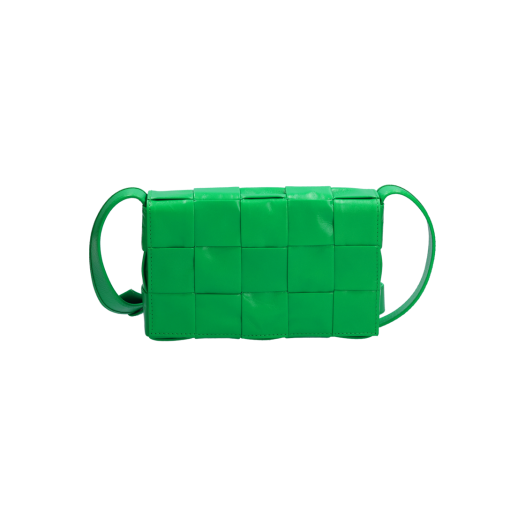 717587_01 Bottega Veneta Small Leather Cassette Bag Parakeet