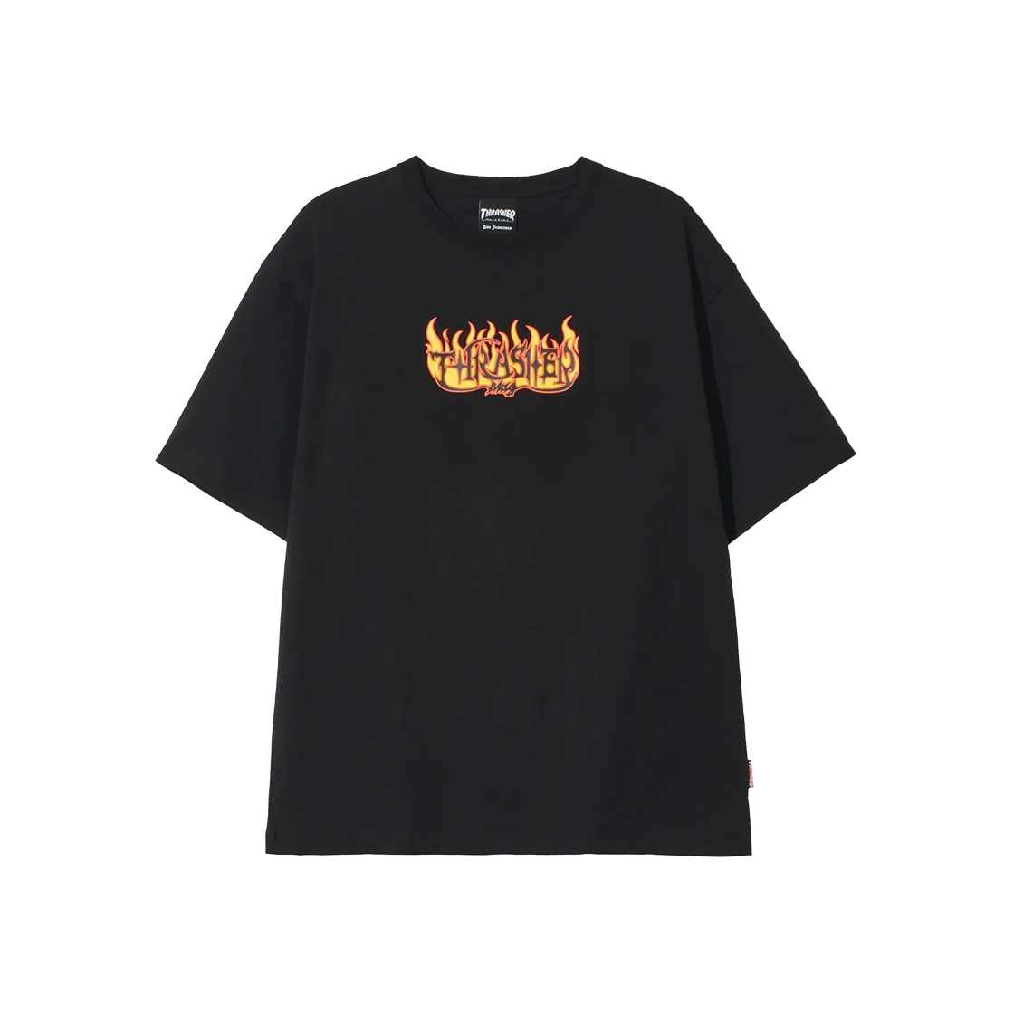 TR2502ST25BK THRASHER Fire Logo Short Sleeve T-Shirt Black