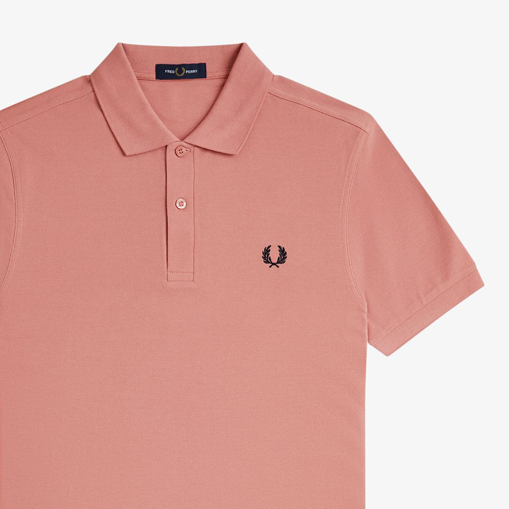 프레드페리 M6000 플레인 프레드페리 셔츠 퍼티핑크/네이비(Fred Perry The Fred Perry Shirt Putty Pink/Navy) - 6