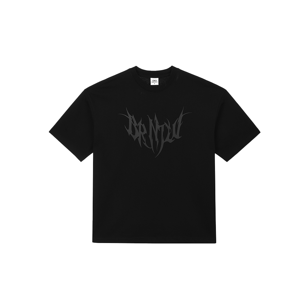 본투윈 트라이벌 세미 오버핏 티셔츠 블랙