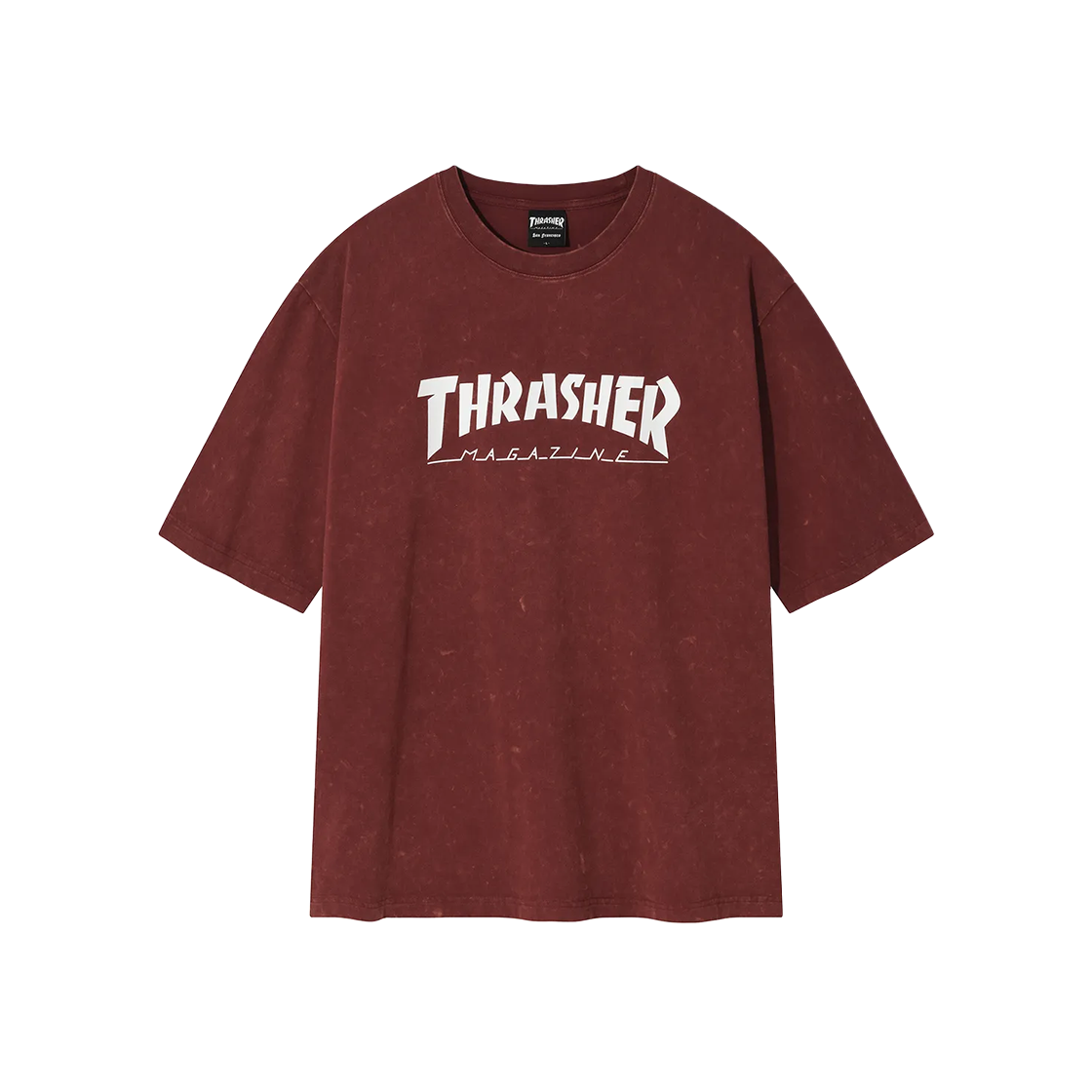트레셔 매거진 코멧 워싱 반팔 티셔츠 와인(THRASHER Magazine Comet Washed Short Sleeve T-Shirt Wine) - 1