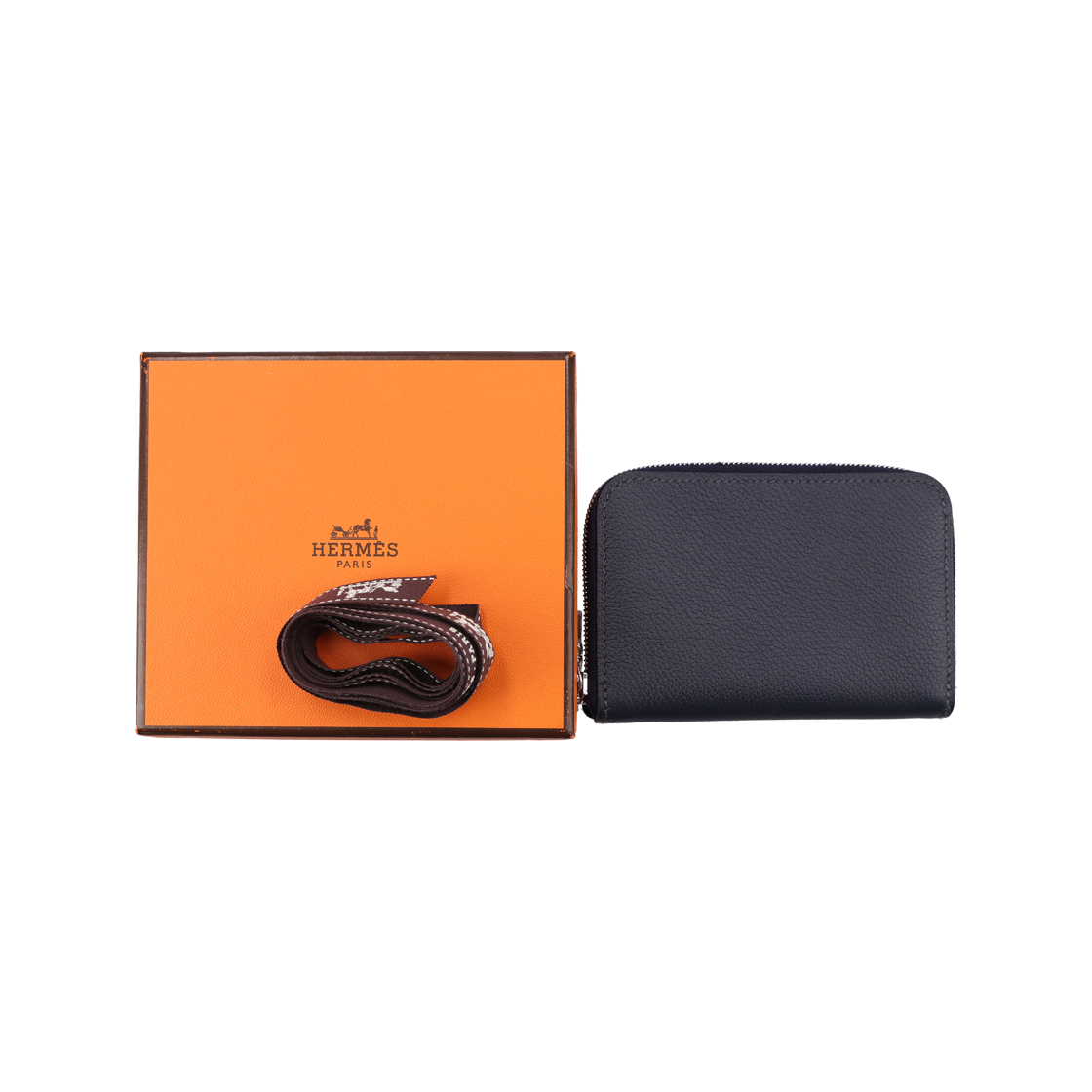 H078679 Hermes Zippy Horse Zipped Card Holder in Evercolor Calfskin - #6