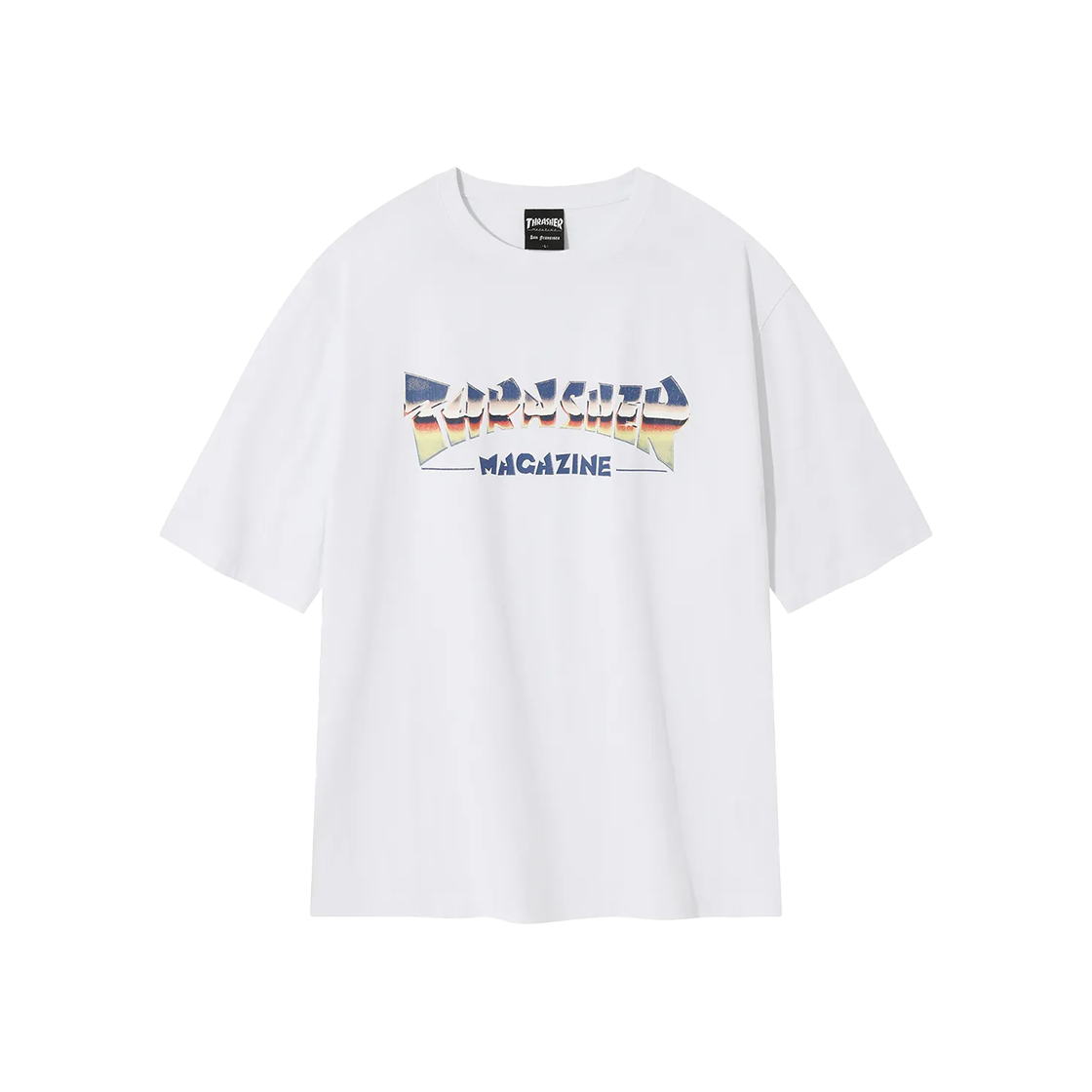 트레셔 메탈 매거진 로고 반팔 티셔츠 화이트(THRASHER Metal Magazine Logo Short Sleeve T-Shirt White) - 1