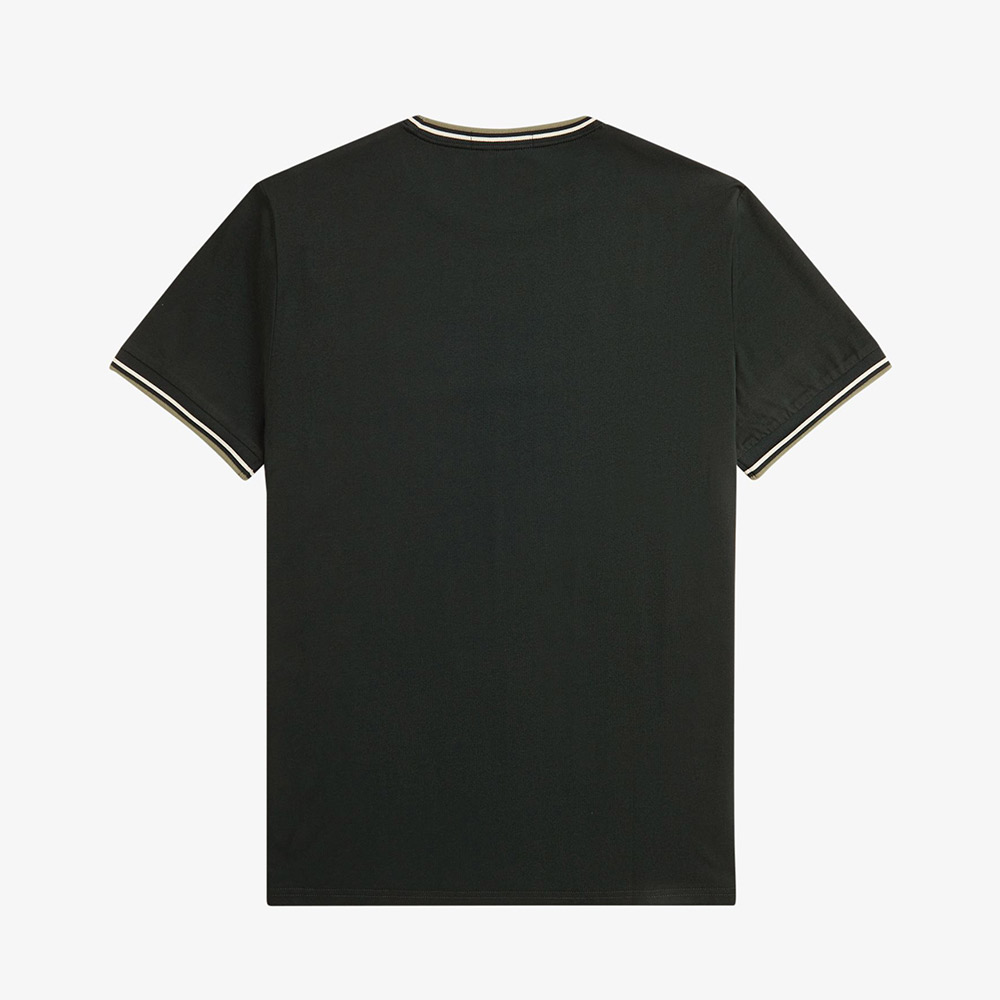 프레드페리 트윈 팁 티셔츠 나이트그린/라이트에크루/올리브민트(Fred Perry Twin Tipped T-Shirt Night Green/Light Ecru/Olive Mint) - 2
