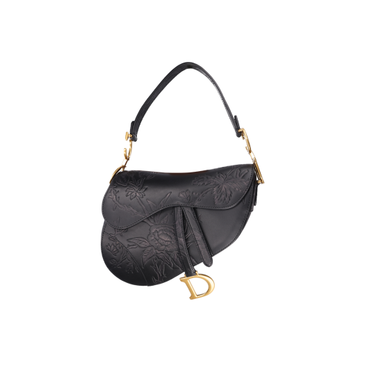 M0455CBGD Dior Saddle Bag Strap Black