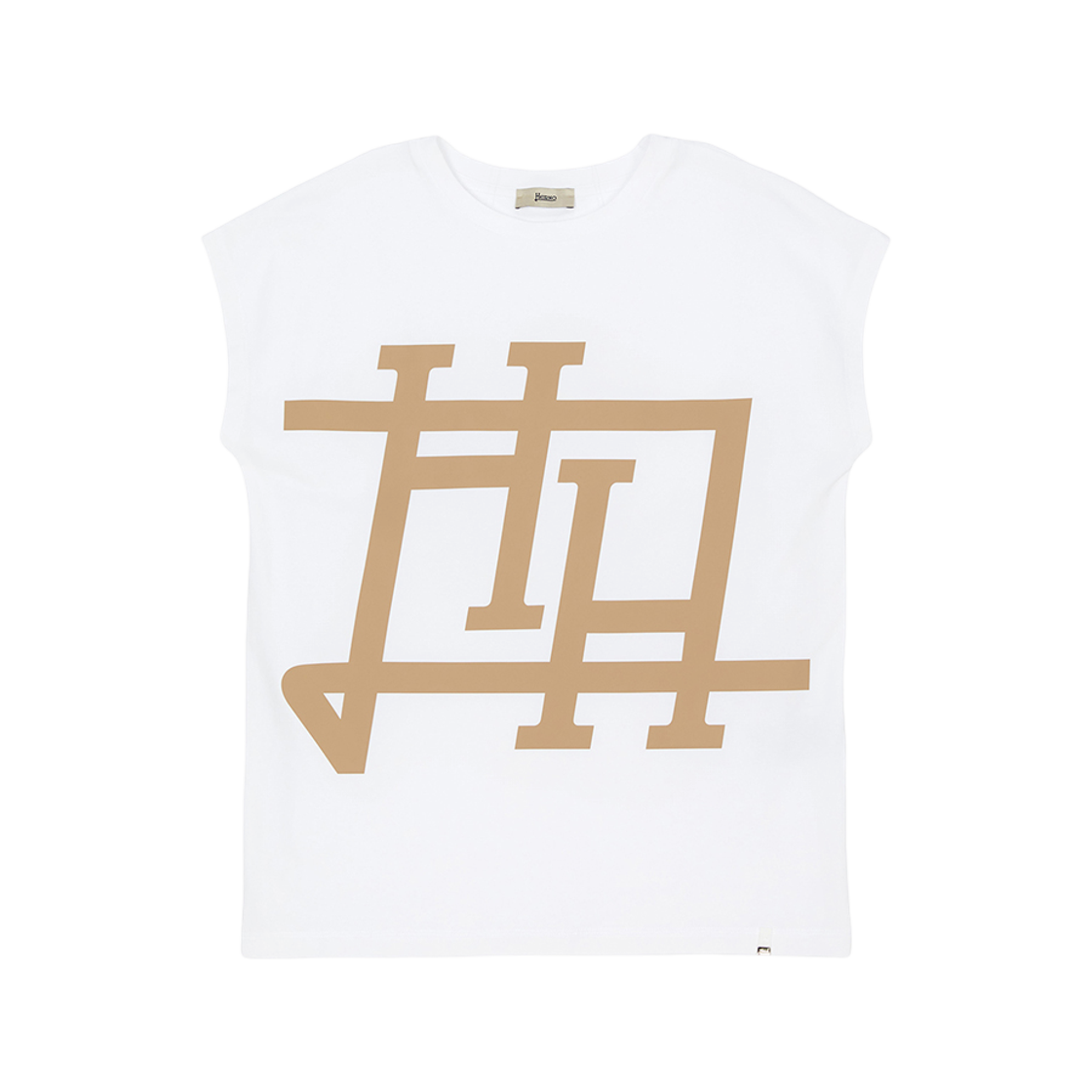 (W) 에르노 숏슬리브 티셔츠 화이트((W) Herno Short Sleeve T-Shirt White)