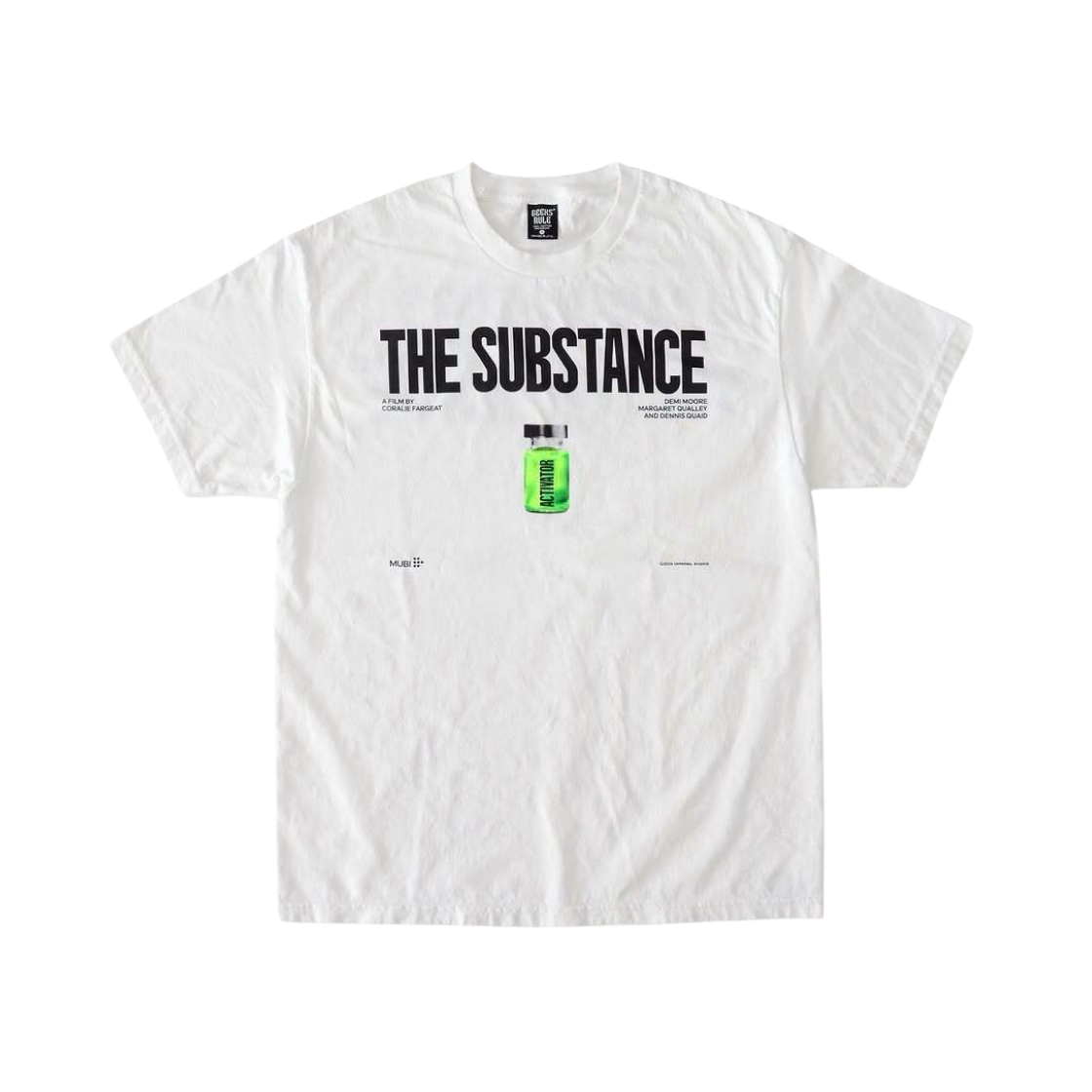 긱스 룰 x 서브스턴스 실크스크린 프린팅 티셔츠 화이트(Geeks Rule x The Substance Silkscreen Printing T-Shirt White)