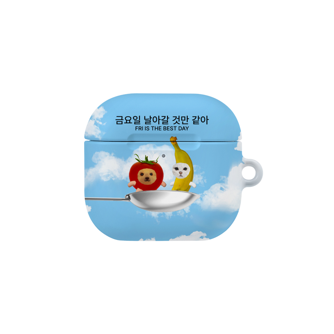 E2504_0290 [EARPEARP X KIMS FRUITS] Floating into Friday AirPods Hard Case