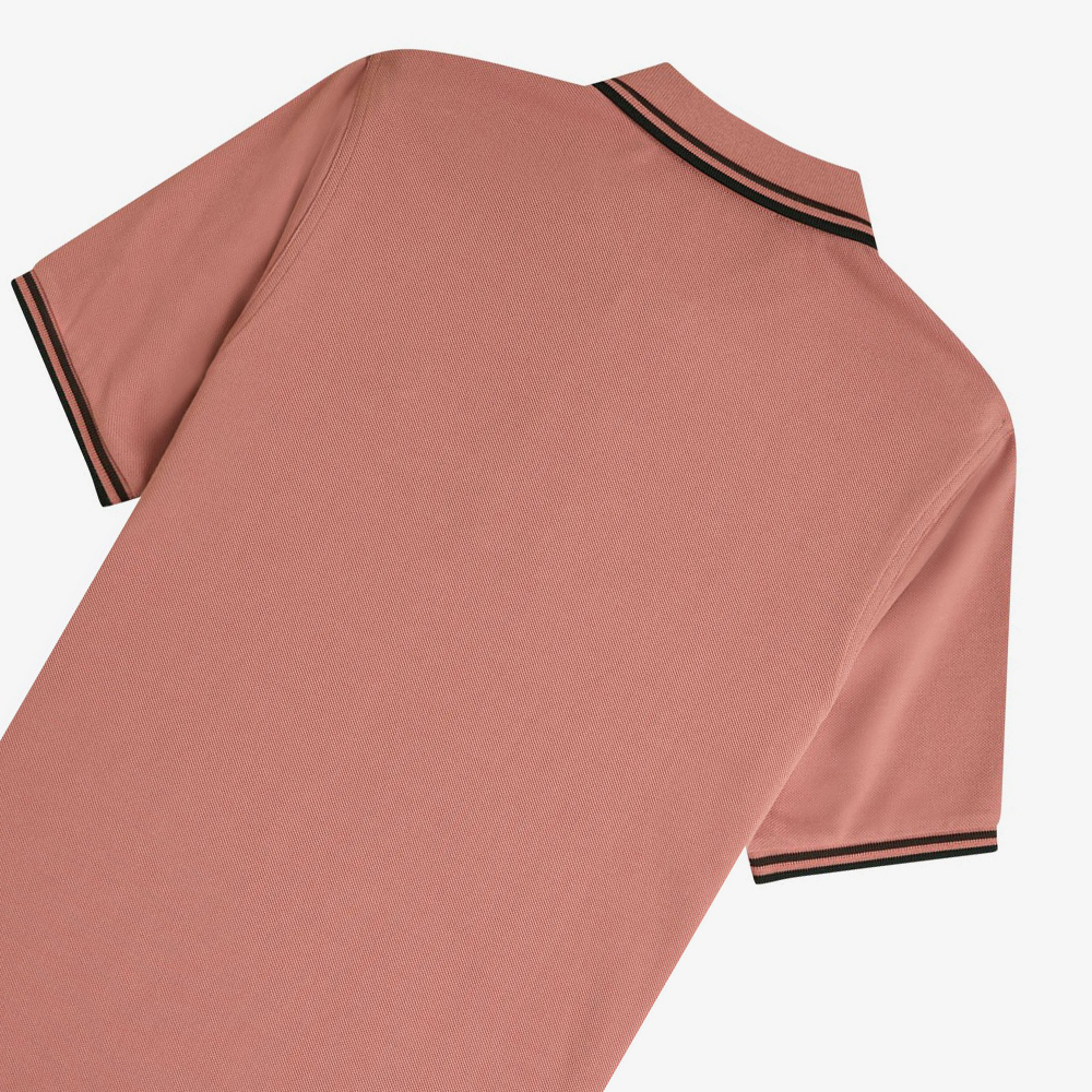 프레드페리 우먼스 G3600 트윈 팁 프레드페리 셔츠 퍼티핑크/로드브릭/블랙(Fred Perry Womens Twin Tipped Fred Perry Shirt Putty Pink/Carrington Roadbrick/Black) - 5