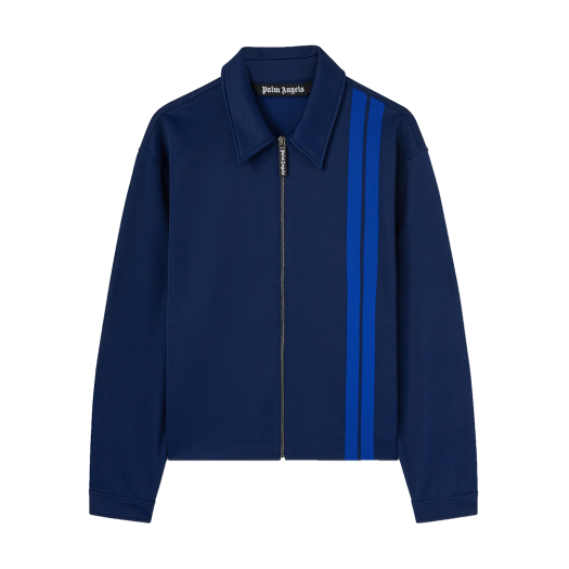 P7BMME737 Palm Angels Suit Track Jacket Navy Blue - Blue