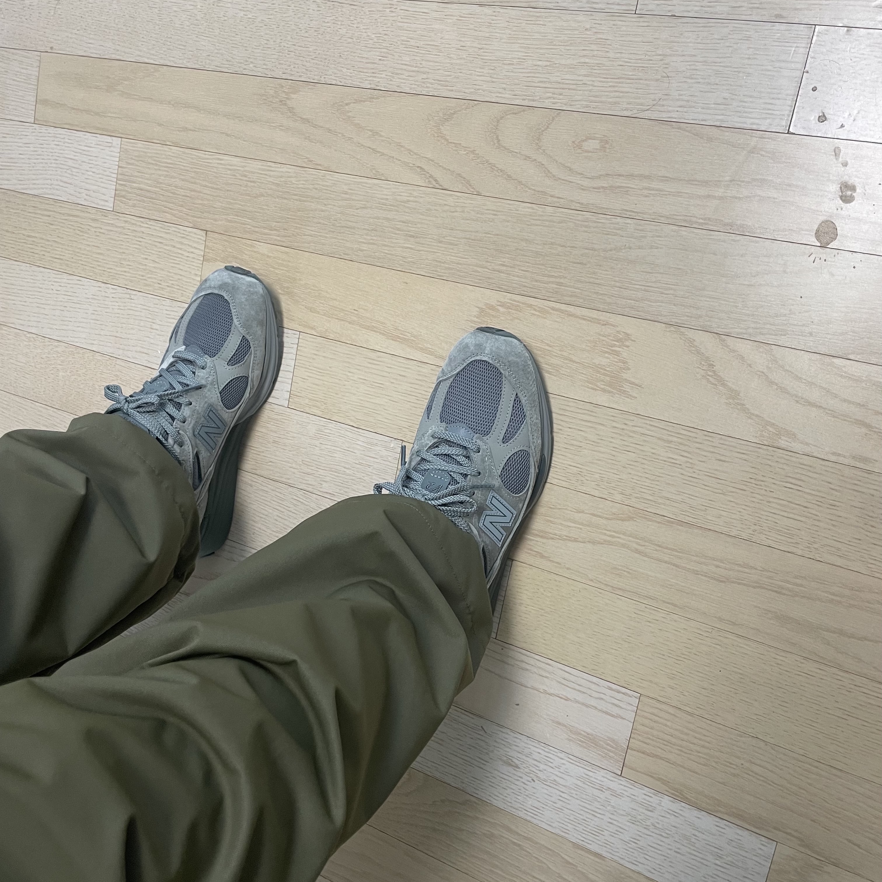 New Balance x Thisisneverthat 991v2 Made in UK Grey 착용 스타일