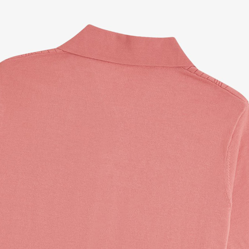 프레드페리 우먼스 포인텔 디테일 니트 셔츠 퍼티핑크(Fred Perry Womens Pointelle Detail Knitted Shirt Putty Pink) - 4