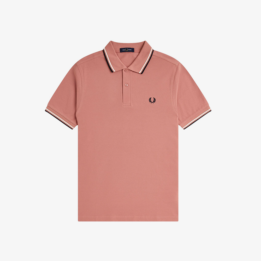프레드페리 M3600 트윈 팁 프레드페리 셔츠 퍼티핑크/에크루/네이비(Fred Perry Twin Tipped Fred Perry Shirt Putty Pink/Ecru/Navy) - 2