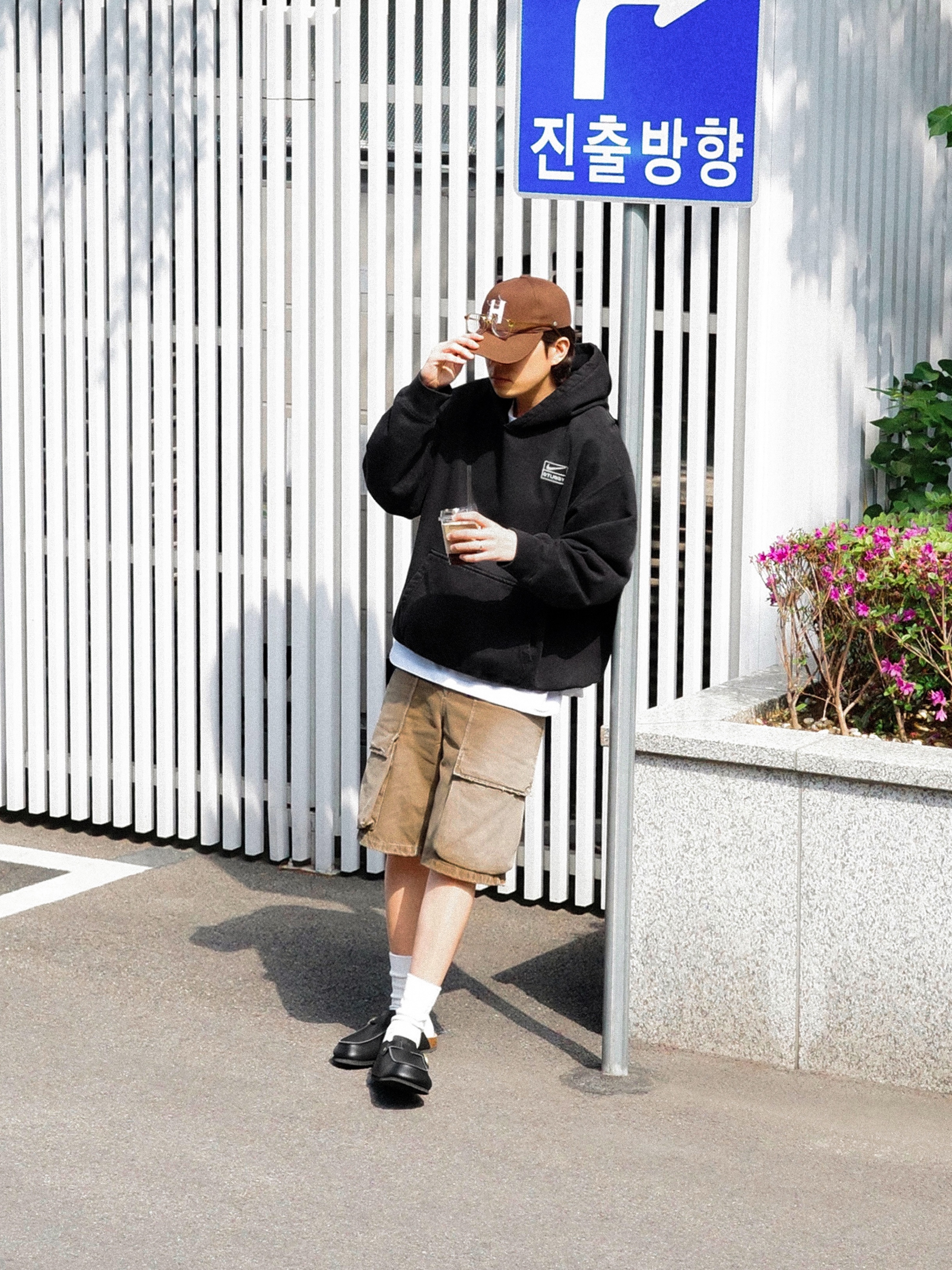 Nike x Stussy NRG RA Washed Pullover Hoodie Black (DN4028-010), IYSO Ute Black 착용 스타일
