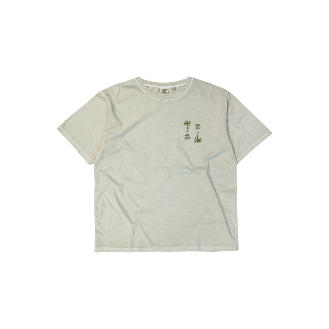 Naga T-shirt Oat Beige Flatwave in Seoul Naga Dyed Print T-Shirts Oat Beige