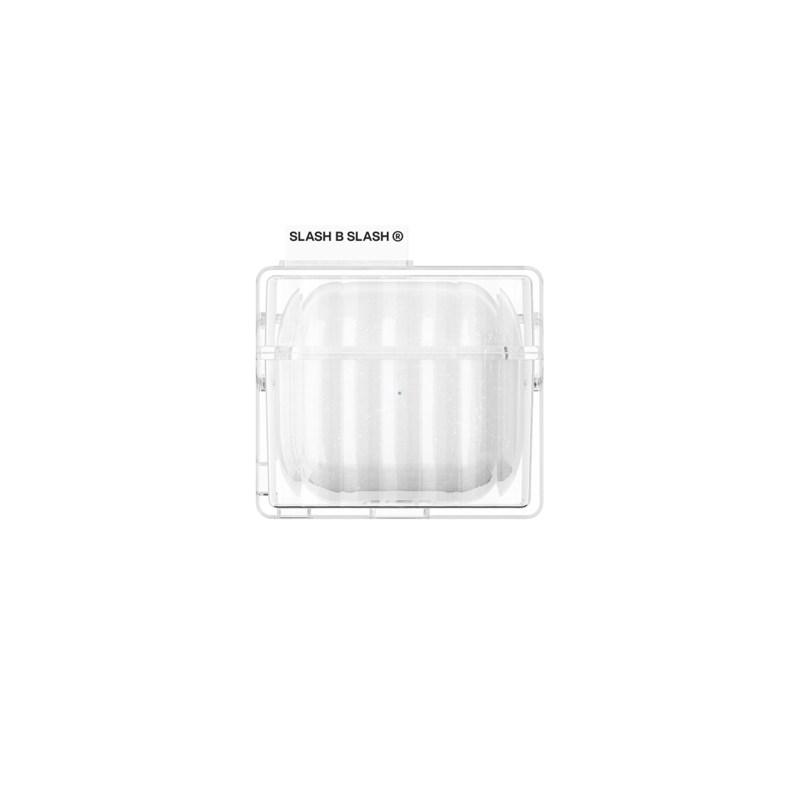 에스엘비에스 에어팟 C1 클리어 케이스 화이트 태그(SLBS AirPods C1 Clear Case White Tag) - 2
