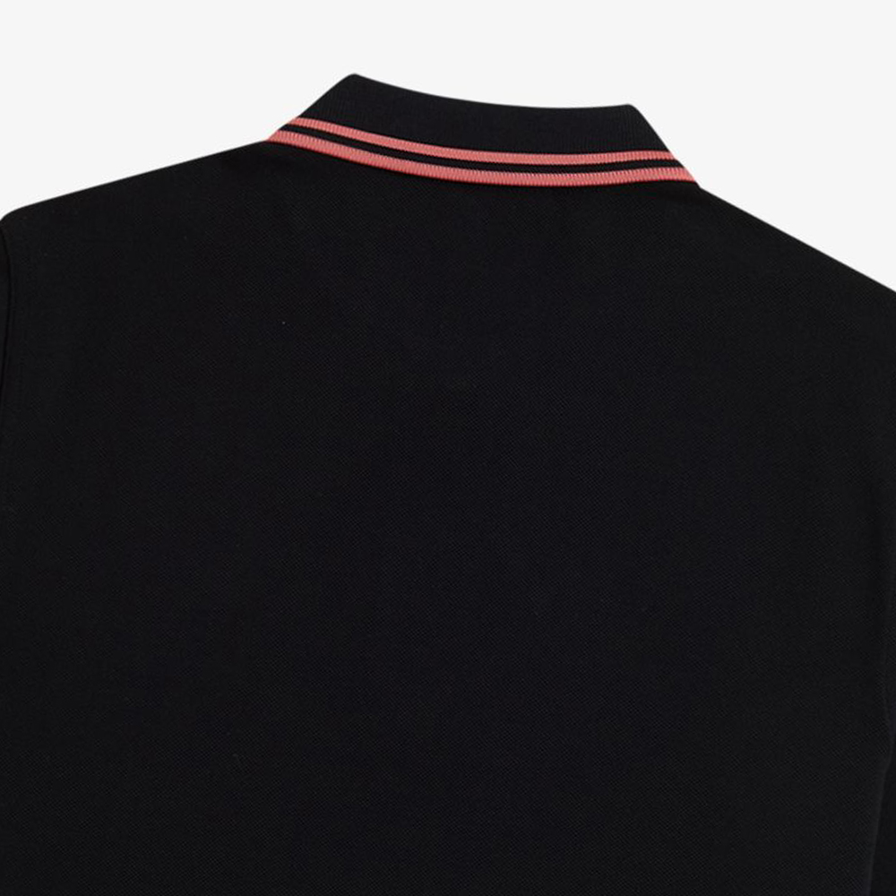 프레드페리 우먼스 G3600 트윈 팁 프레드페리 셔츠 블랙/퍼티핑크(Fred Perry Womens Twin Tipped Fred Perry Shirt Black/Putty Pink) - 5