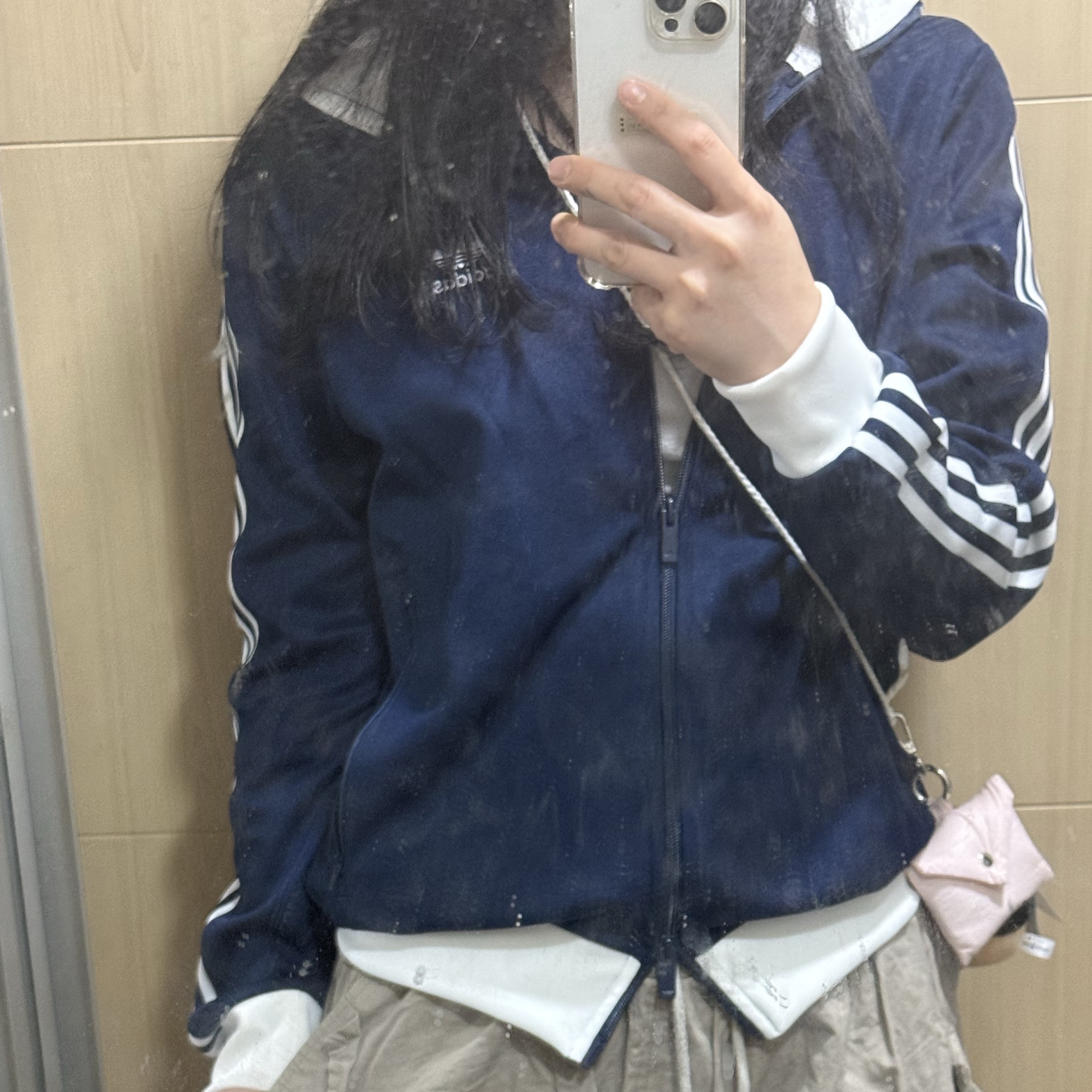 Adidas Adicolor Classic Beckenbauer Track Top Night Indigo - KR Sizing 착용 스타일 - 1