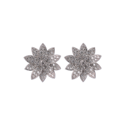 Van Cleef & Arpels & Arpels Lotus Earrings Large White Gold