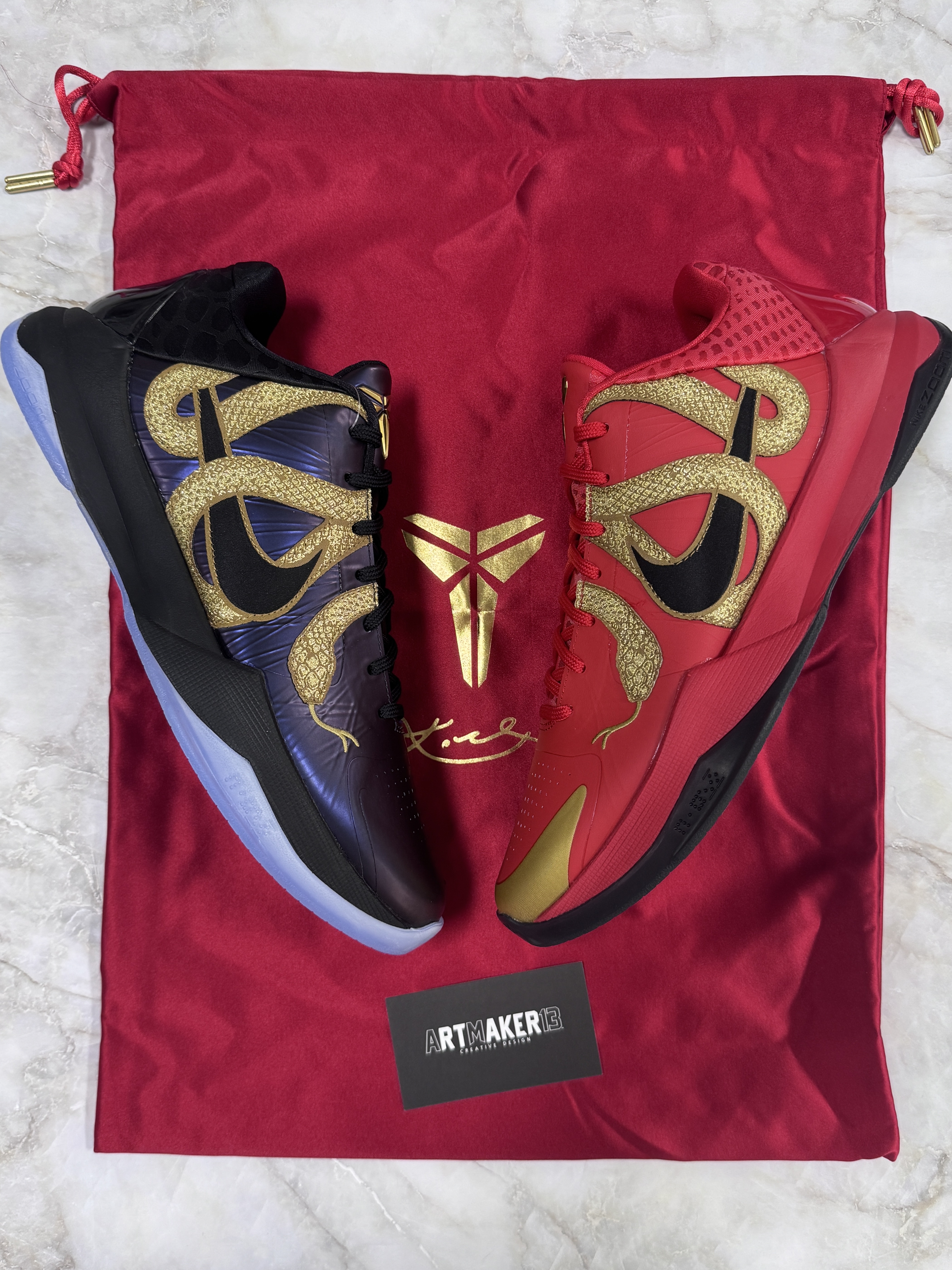 Nike Kobe 5 Protro Year of the Mamba University Red 착용 스타일 - 9