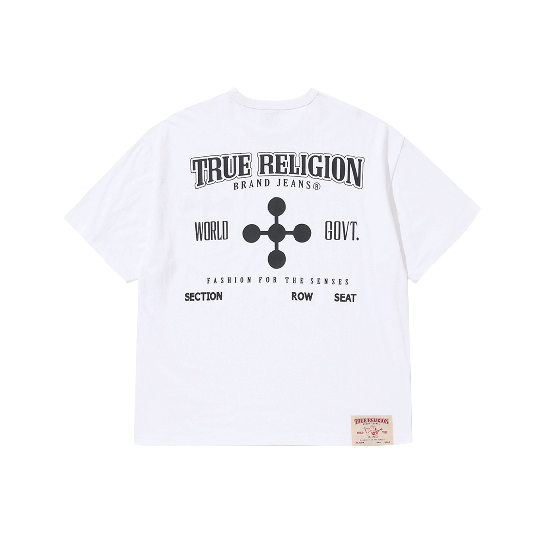 트루릴리젼 x 원피스 월드 거브트 숏 슬리브 화이트(True Religion x One Piece World Govt Short Sleeve White)