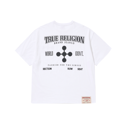Tシャツ・カットソー True Religion x One Piece Shirohige Short Sleeve 트루릴리젼 x 원피스 시로히게 숏 슬리브 화이트 | True