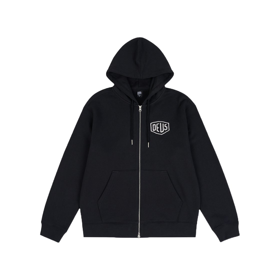 [6% 적립] 데우스 엑스 마키나 어드레스 후드집업 블랙([6% 적립] Deus Ex Machina College Address Hoodie Zipup Black)