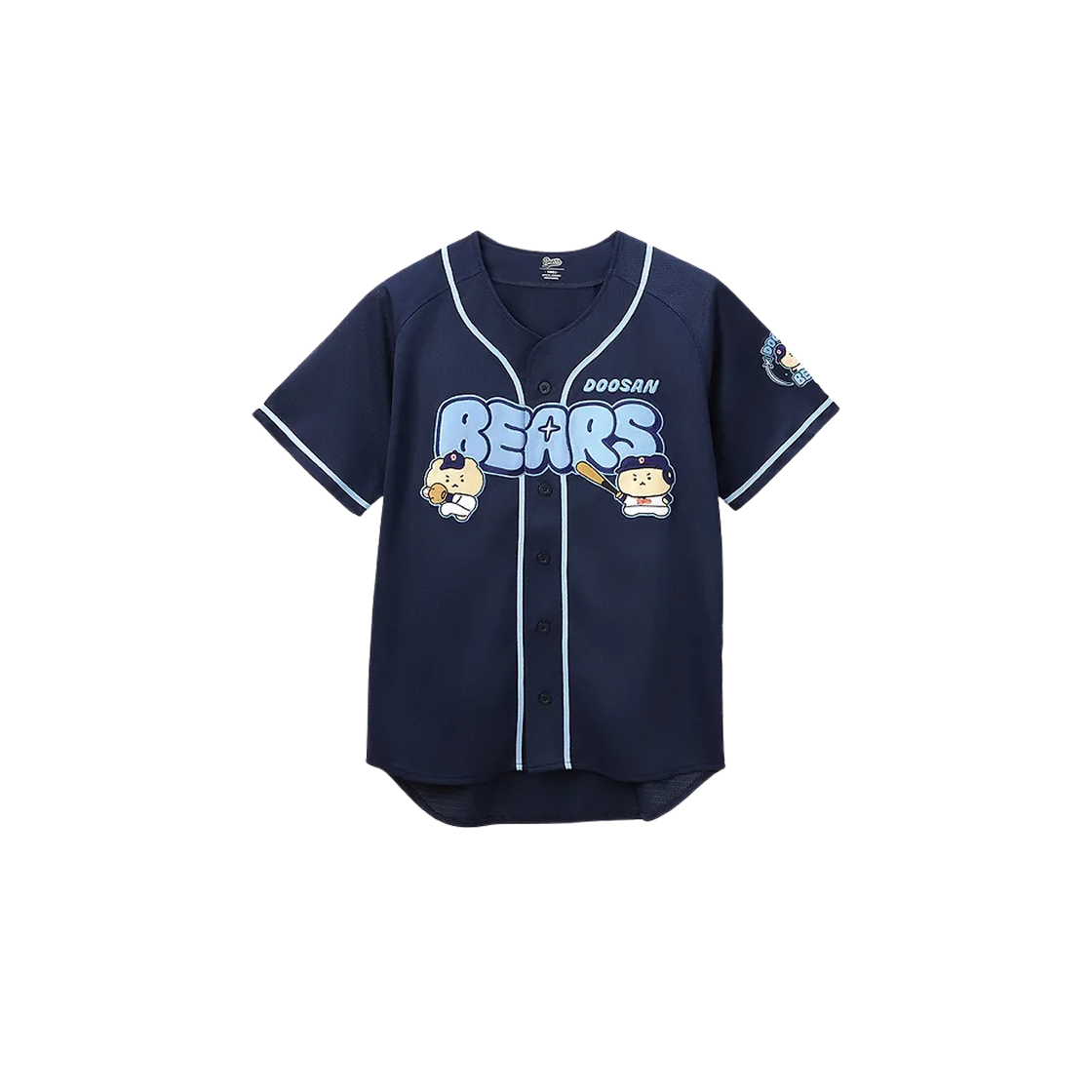 (키즈) 두산 베어스 x 망그러진 곰 레플리카 유니폼 블루 (논 마킹 버전)((Kids) Doosan Bears x Manggom Replica Uniform Blue (Non Marking Ver.))