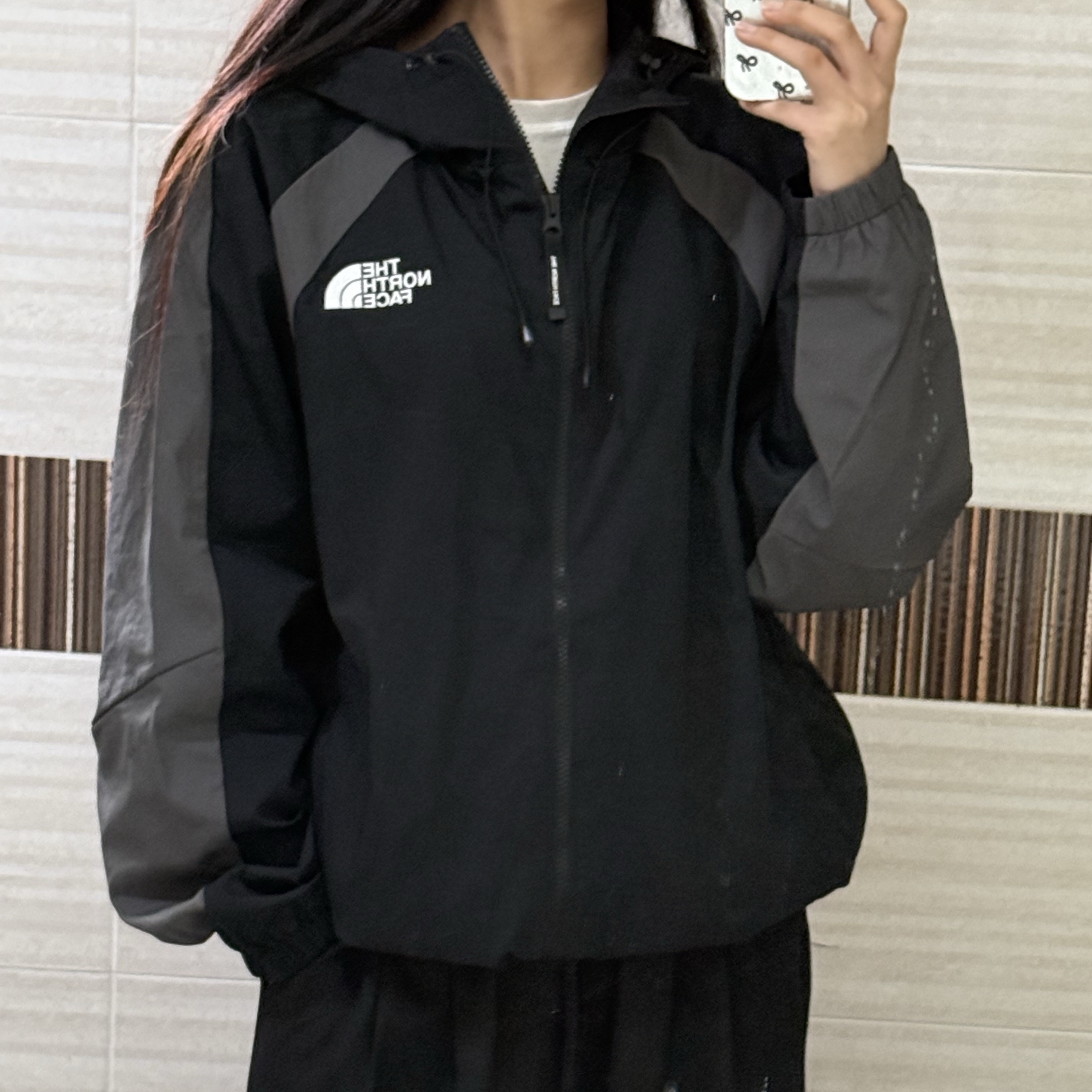 The North Face White Label Bandon Jacket Black 착용 스타일 - 3