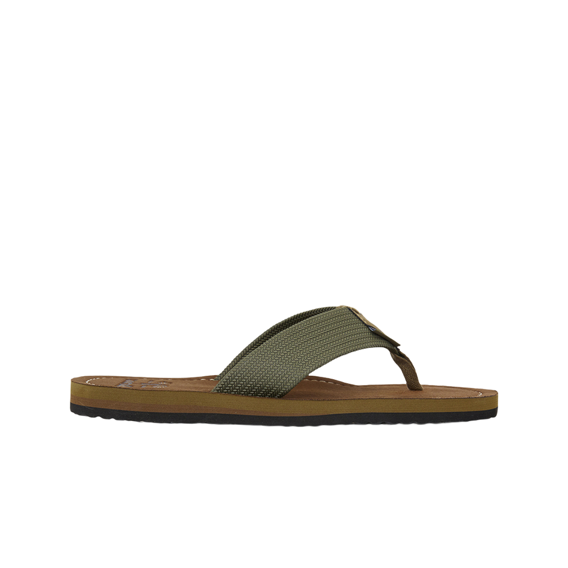 MBS0007OL52 Barbour Toeman Flip Flop Olive