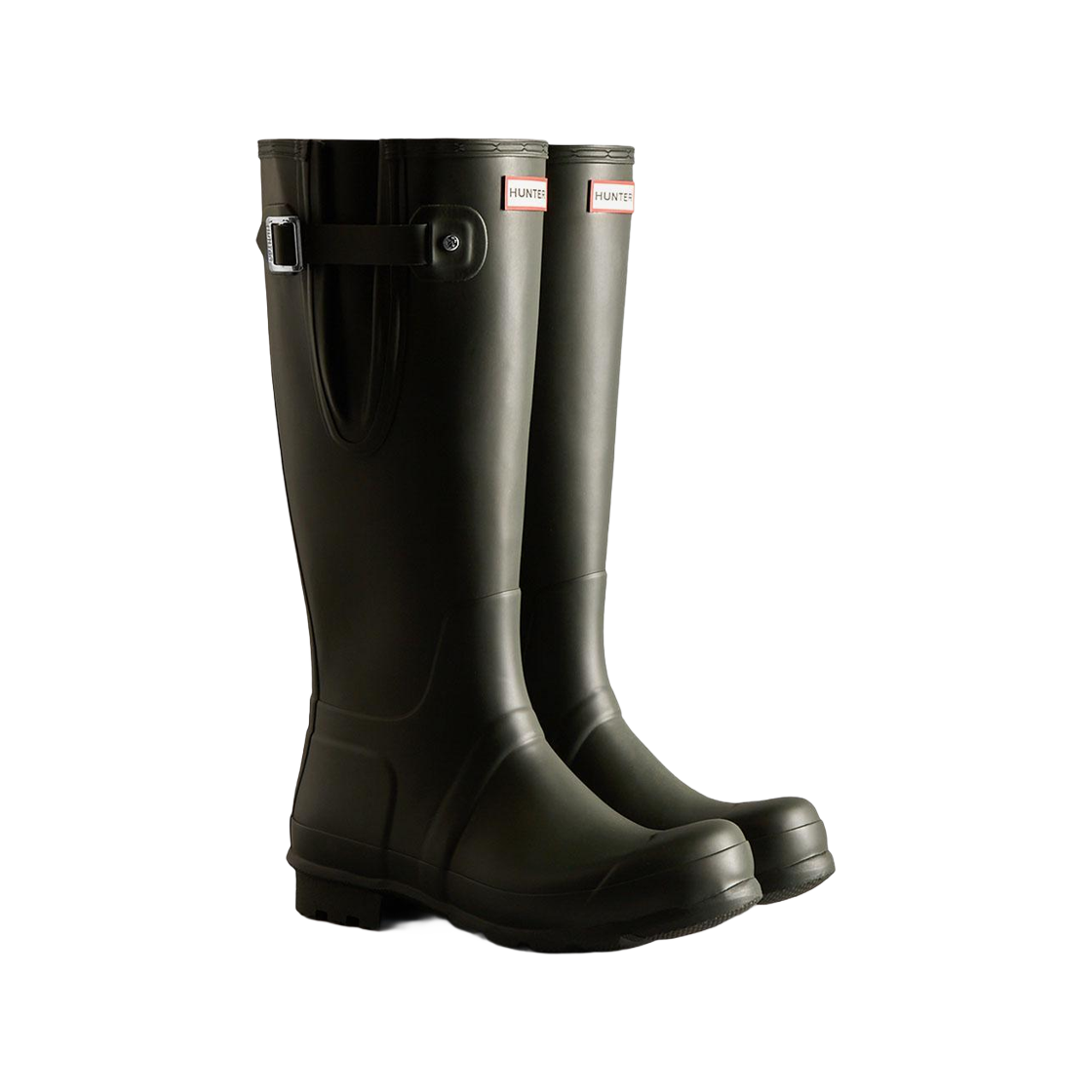 헌터 오리지널 톨 사이드 어드저스터블 부츠 다크 올리브(Hunter Original Tall Side Adjustable Boots Dark Olive) - 2