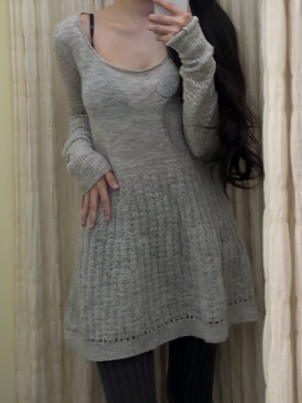 トップス COYSEIO SOFT BELL KNIT LIGHT GREY SOFT BELL KNIT LIGHT GREY - coyseio