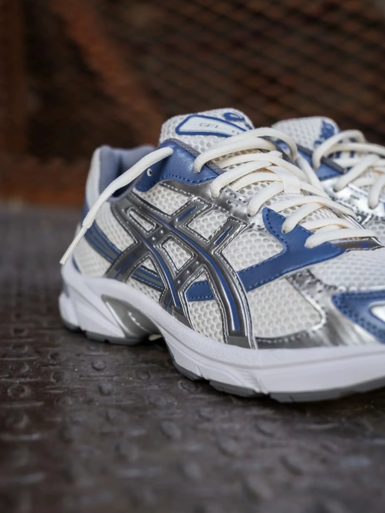 Asics Gel-1130 Cream Blueberry 착용 스타일