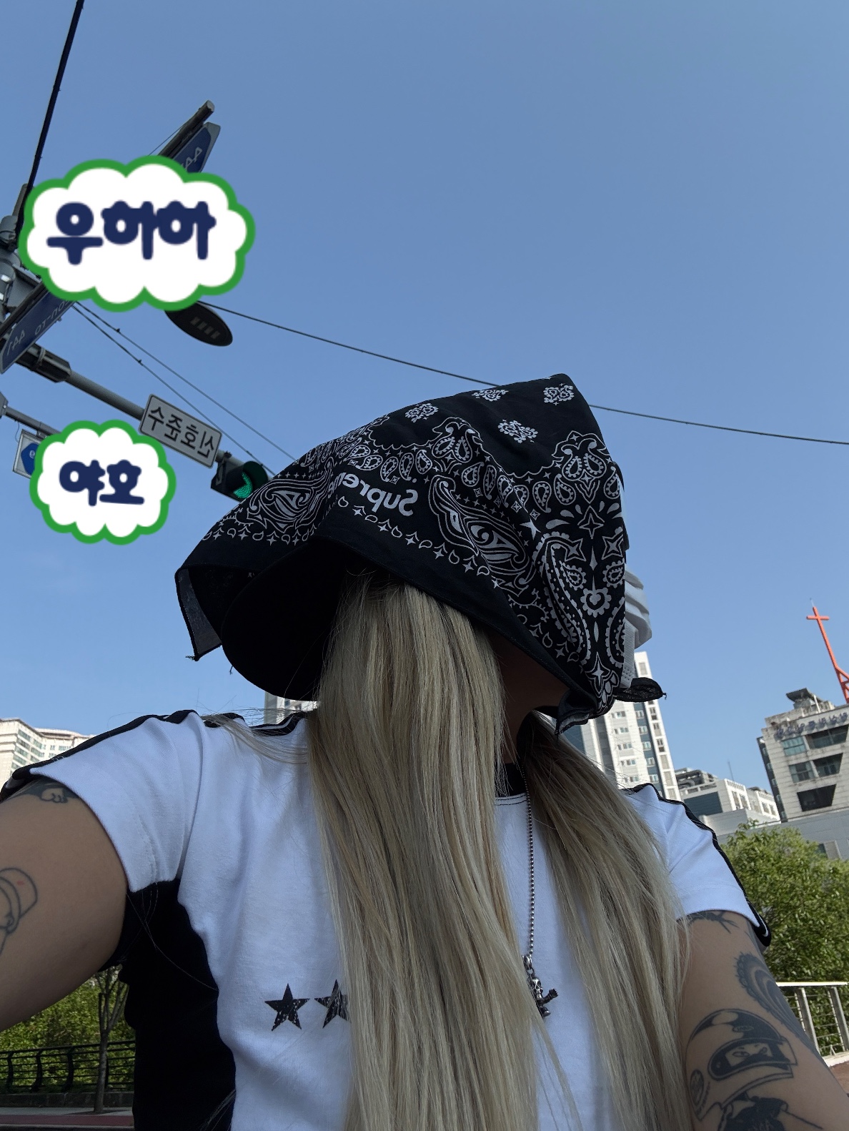 Supreme Hav-A-Hank Bandanas Multicolor (Set of 3) - 24SS 착용 스타일
