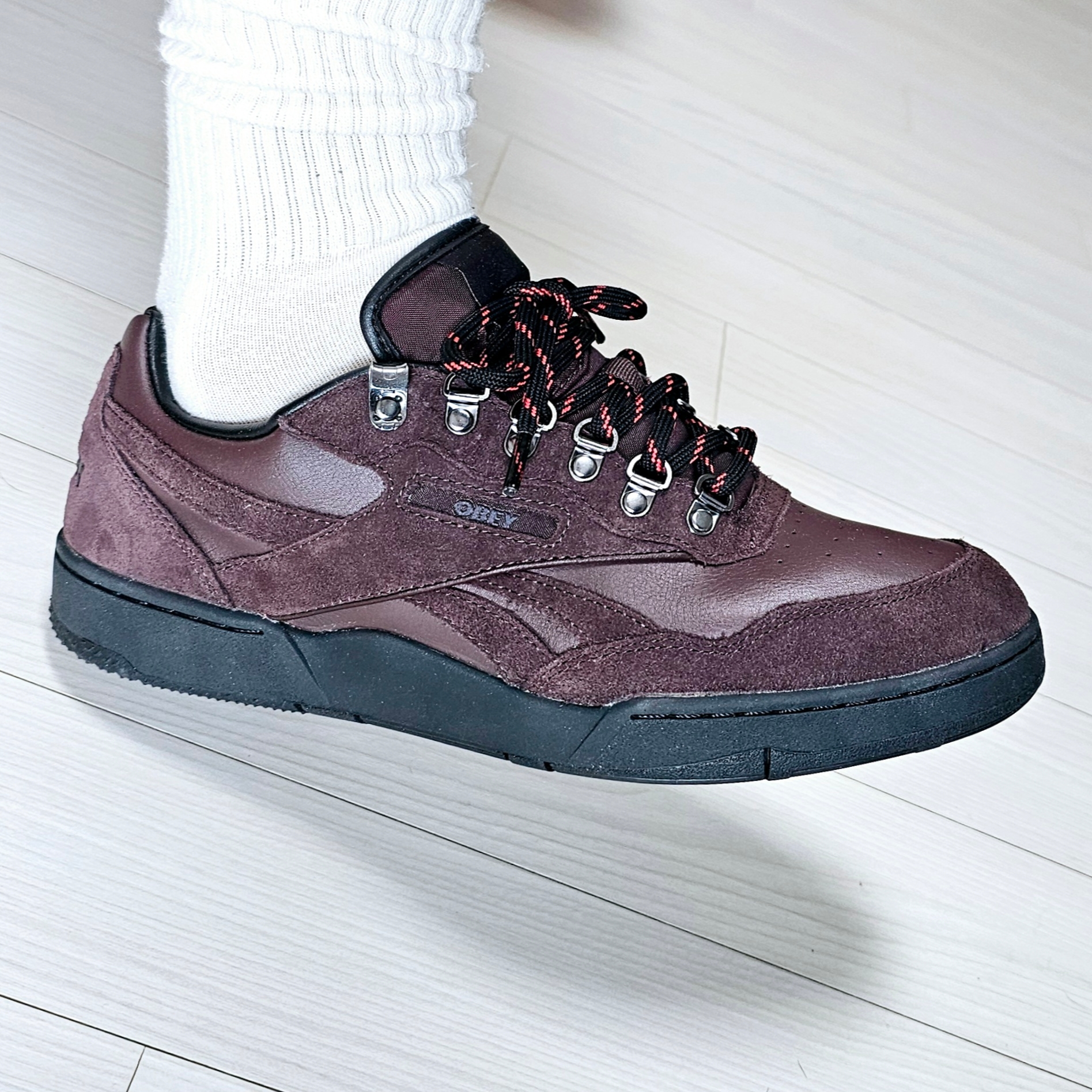 Reebok x Obey BB 4000 II Brown Black 착용 스타일