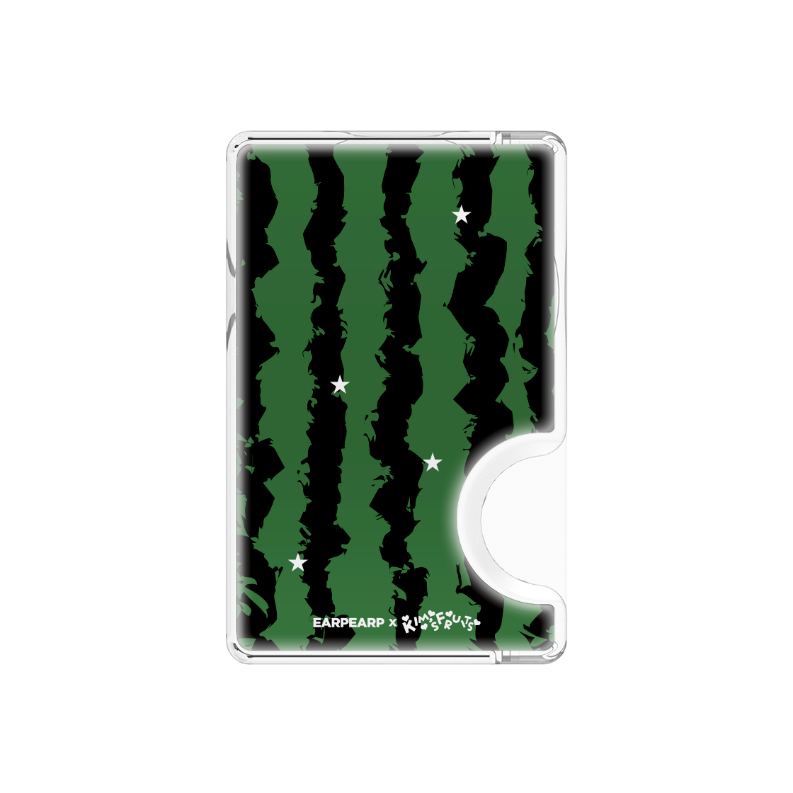 [어프어프 X 김씨네 과일]수박 목수 (맥세이프-에폭시 카드지갑)([EARPEARP X KIMS FRUITS] Watermelon Carpenter MagSafe Epoxy Card Wallet)