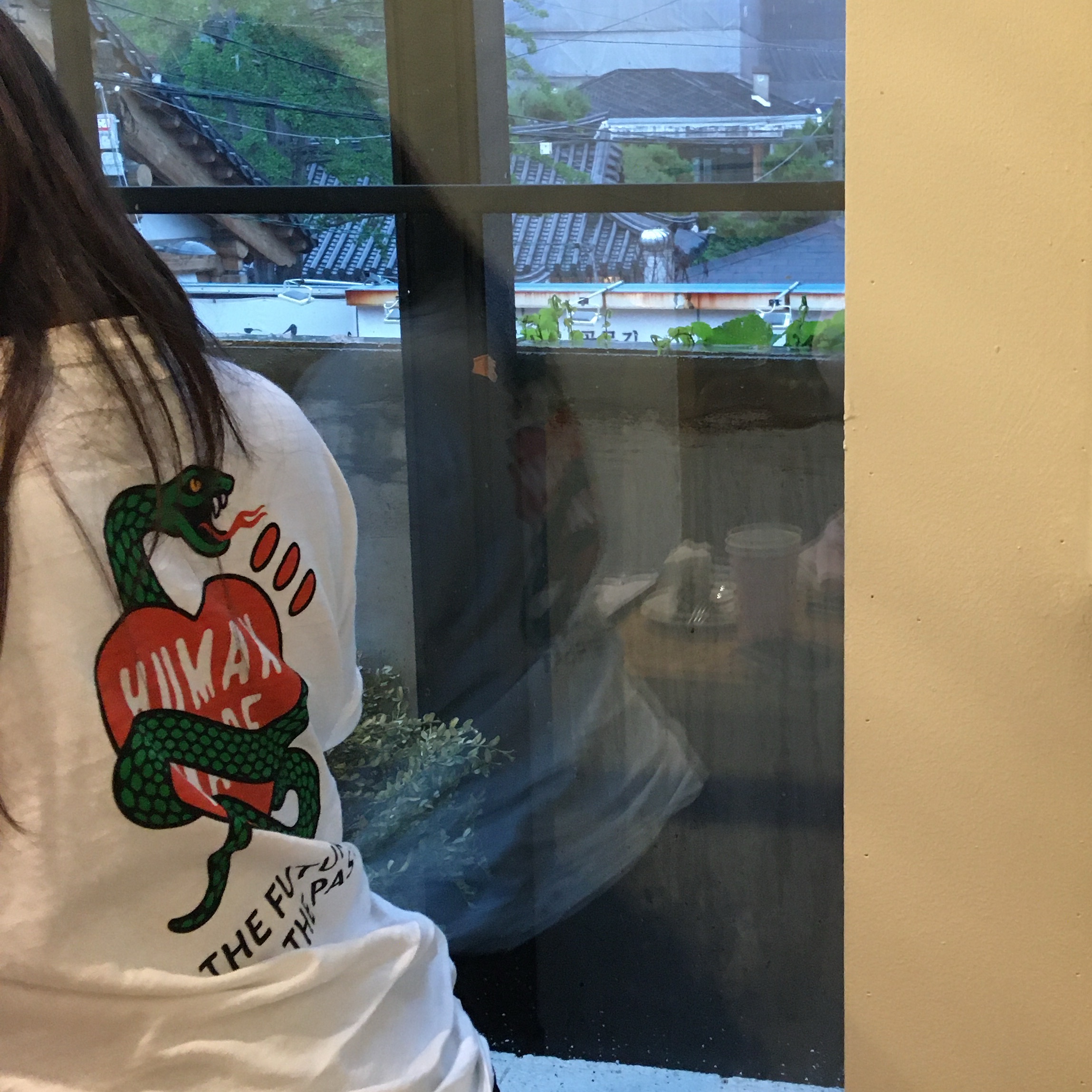 Human Made Graphic T-Shirt White 착용 스타일