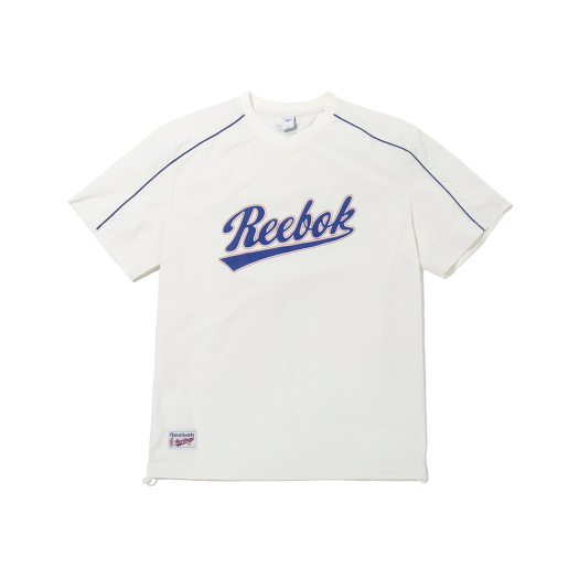 RETS5EM60OW New Basic Lettering Short-Sleeve Piste - White