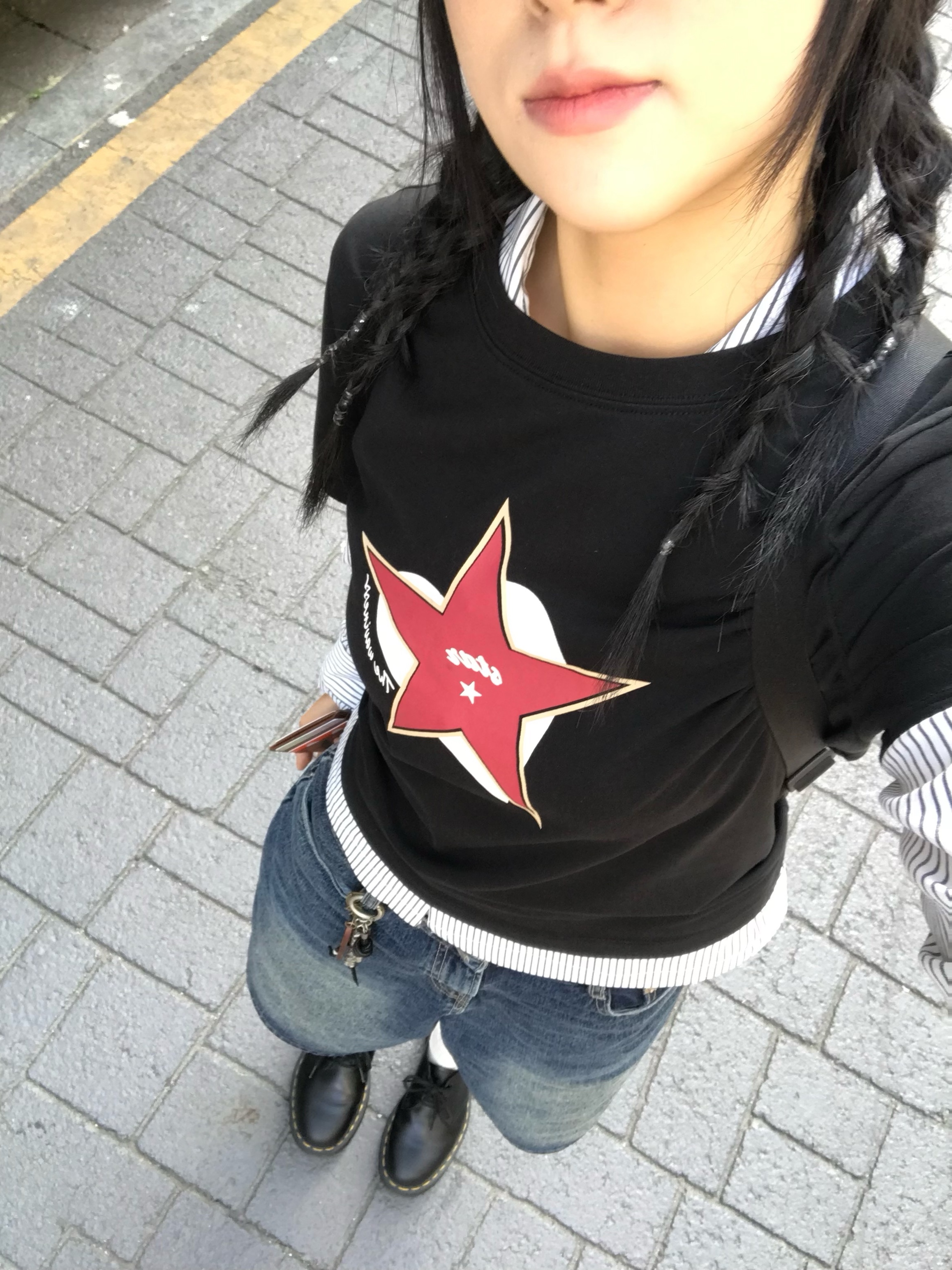 Dr. Martens 1461 Bex Black 착용 스타일 - 2