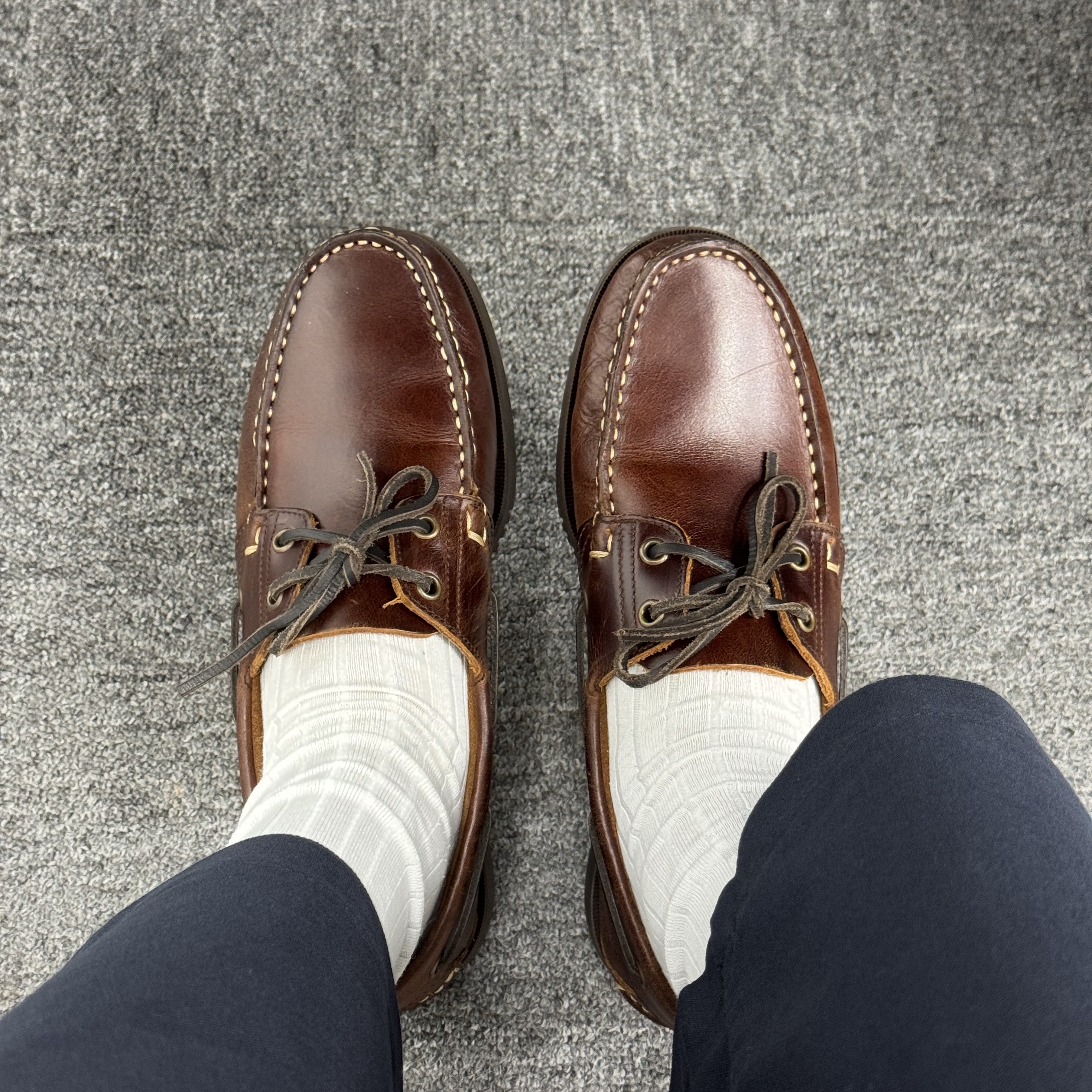 Paraboot Barth Marine Lisse America 착용 스타일