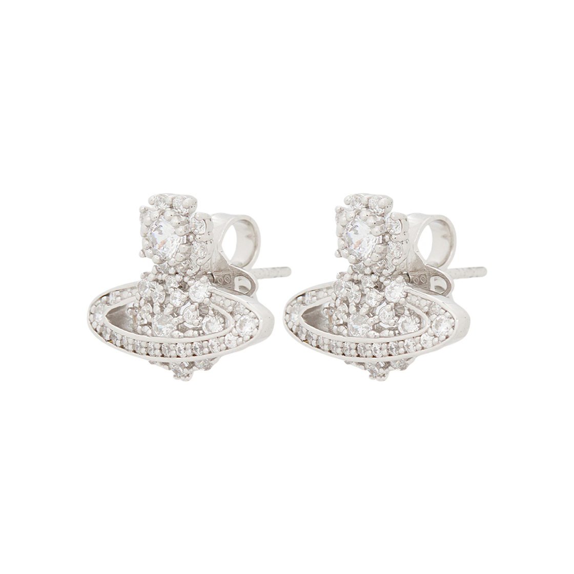 62010317-01P102 (W) Vivienne Westwood Narcissa Earring Silver