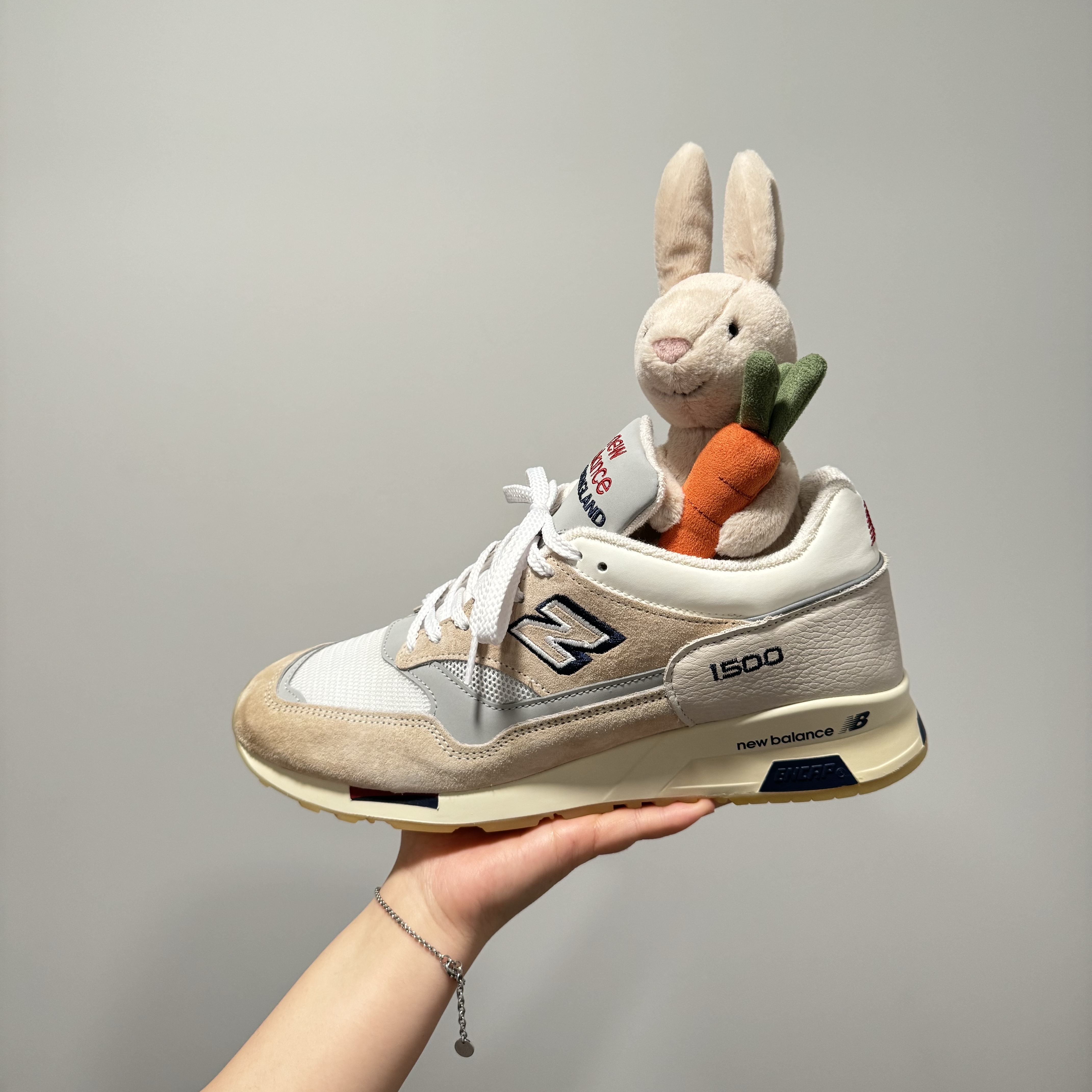 New Balance 1500 Made in UK Off White Blanc De Blanc 착용 스타일