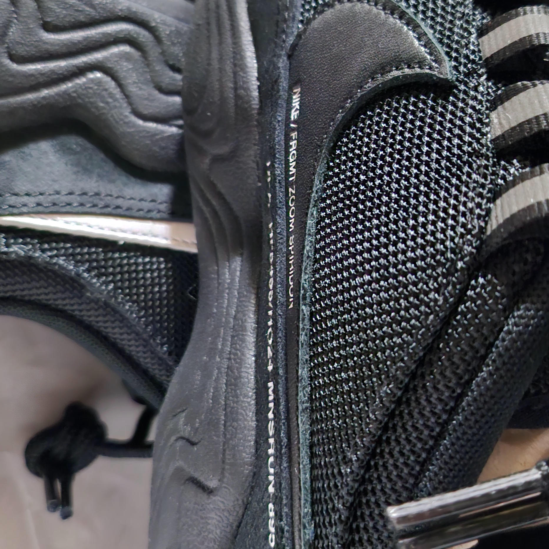 Nike x Fragment Air Zoom Spiridon Black 착용 스타일