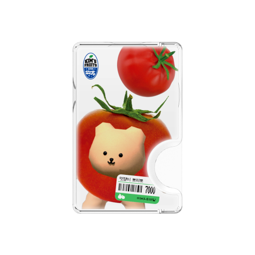 E2504_0242 [EARPEARP X KIMS FRUITS] Tomato Chic (MagSafe Epoxy Card Slot)