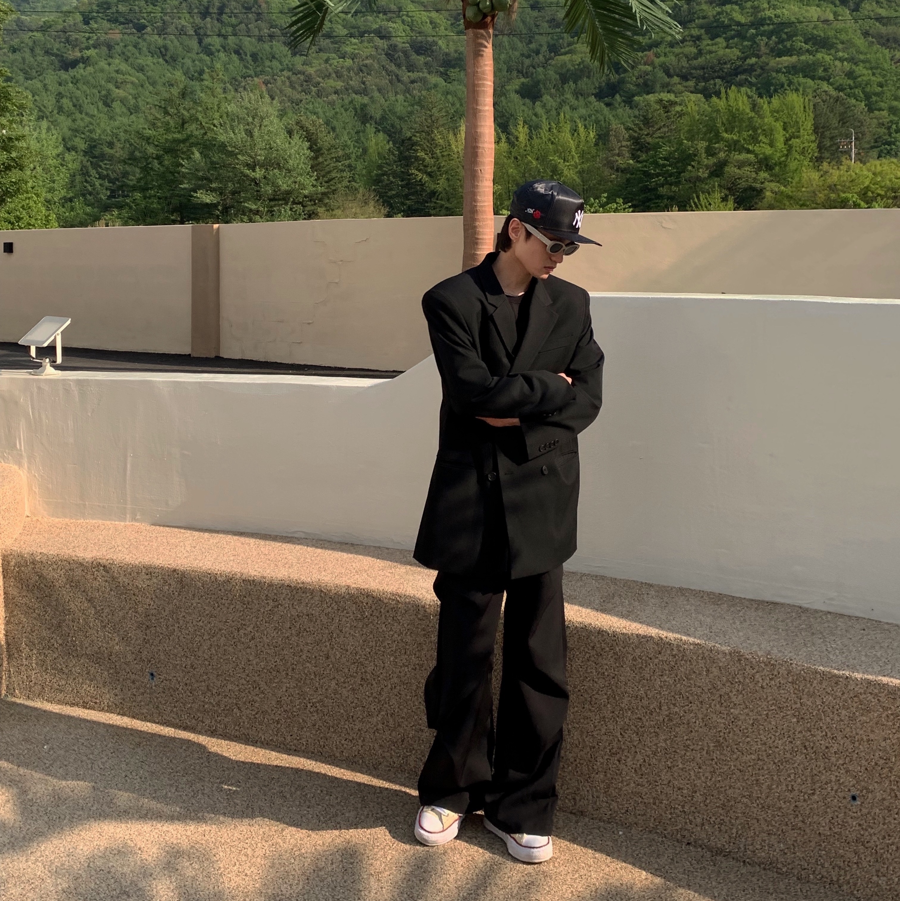 Maison Mihara Yasuhiro Peterson OG Sole Canvas Low-top Sneakers Natural, Gentle Monster x Maison Margiela MM004 Grey Black 착용 스타일