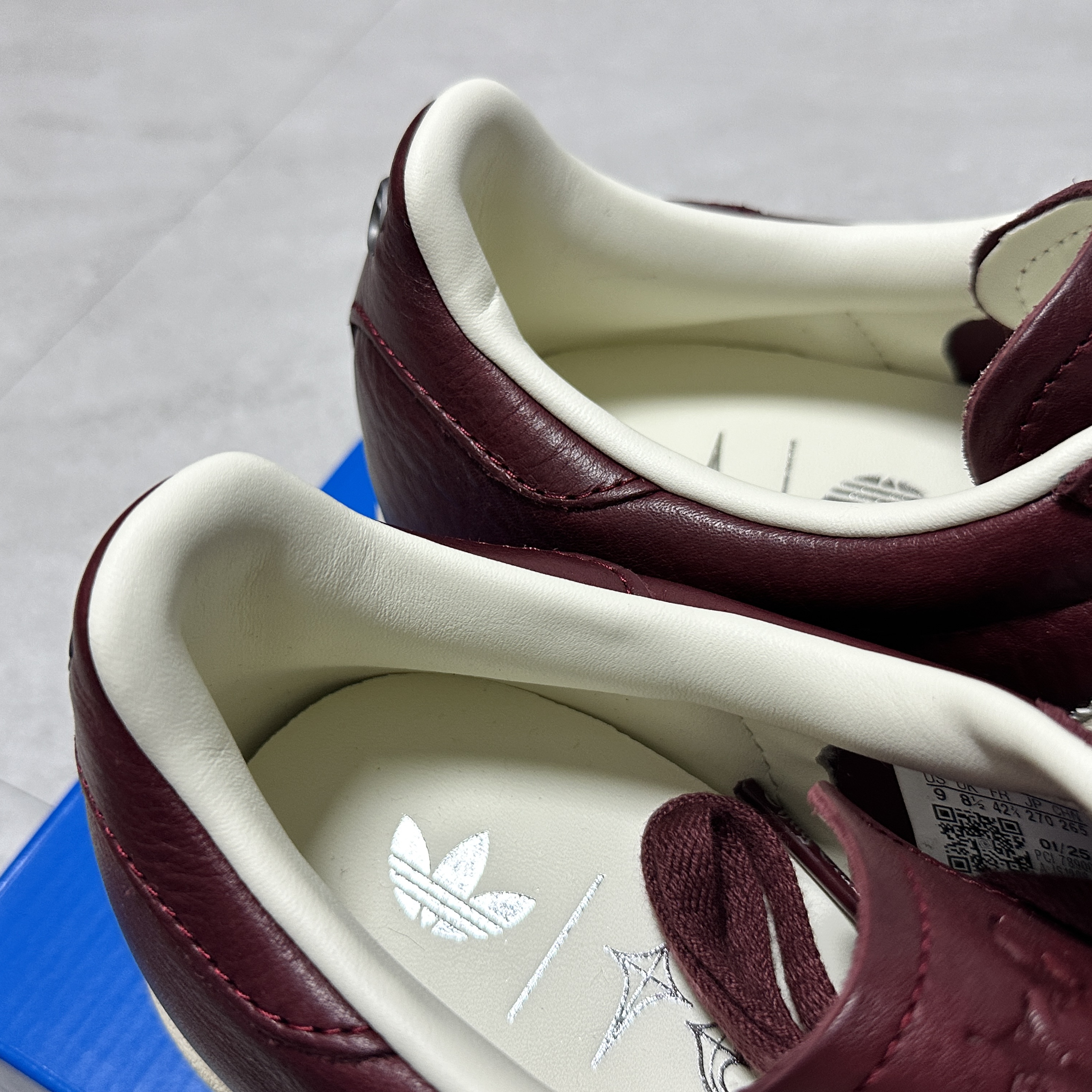 Adidas x Thug Club Superstar Vintage Collegiate Burgundy Cream White 착용 스타일 - 7